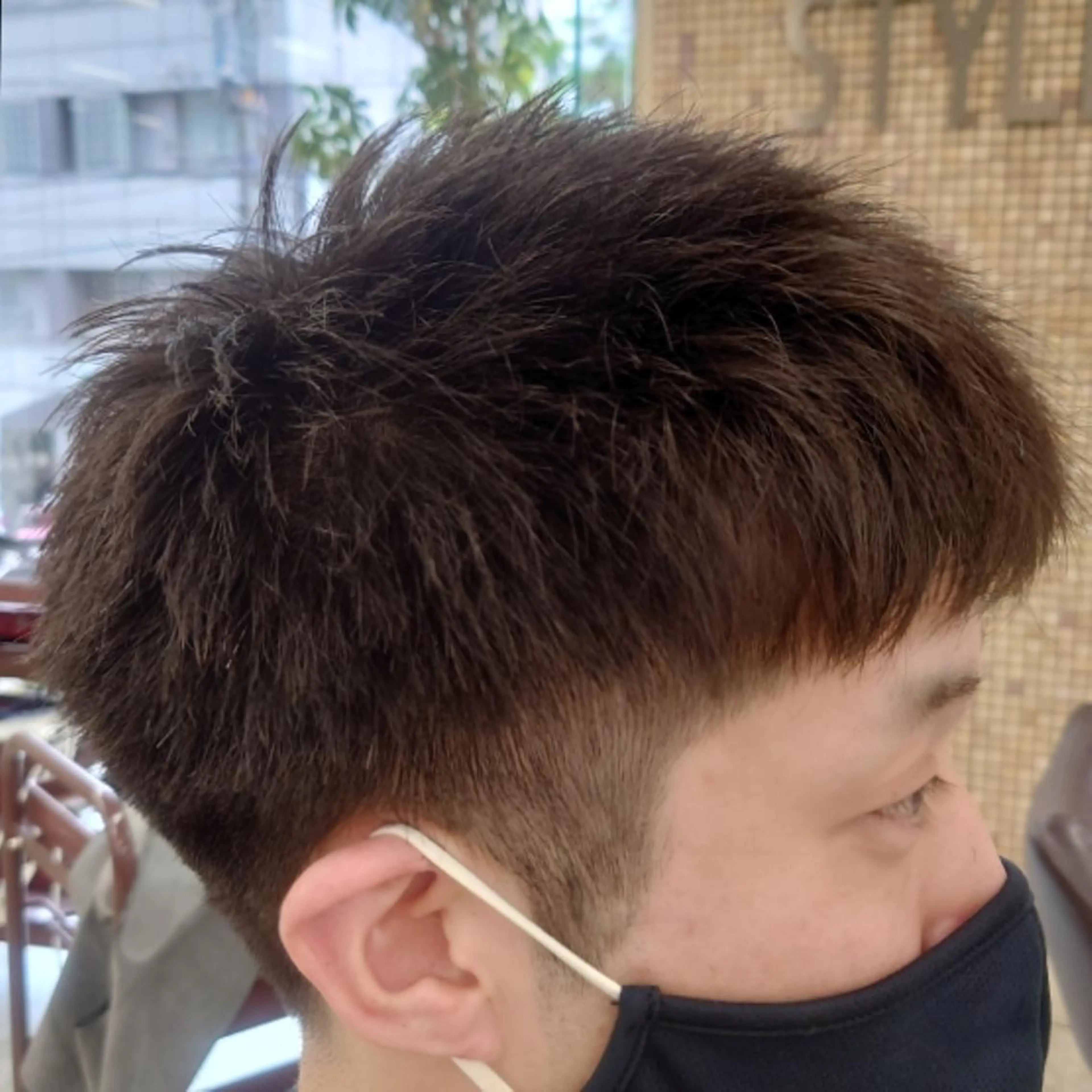 ショート メンズ くせ毛 ショートヘア 山田 賢二のヘアスタイル