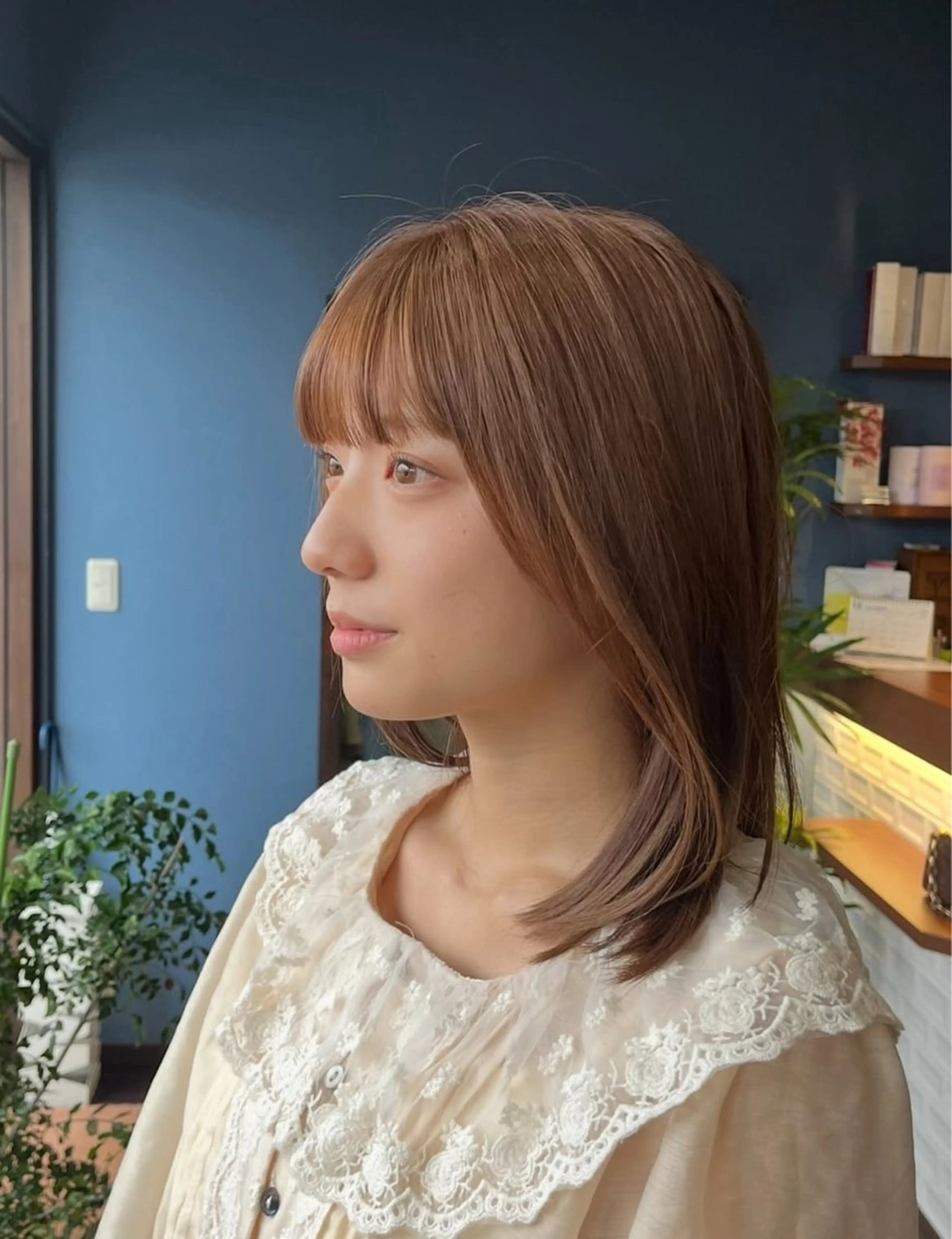 ミディアム カラー ブラウンカラー 透明感カラー ダブルカラー ヘアカラー トリートメント 🌼kubu🍀 Minami🌼のヘアスタイル