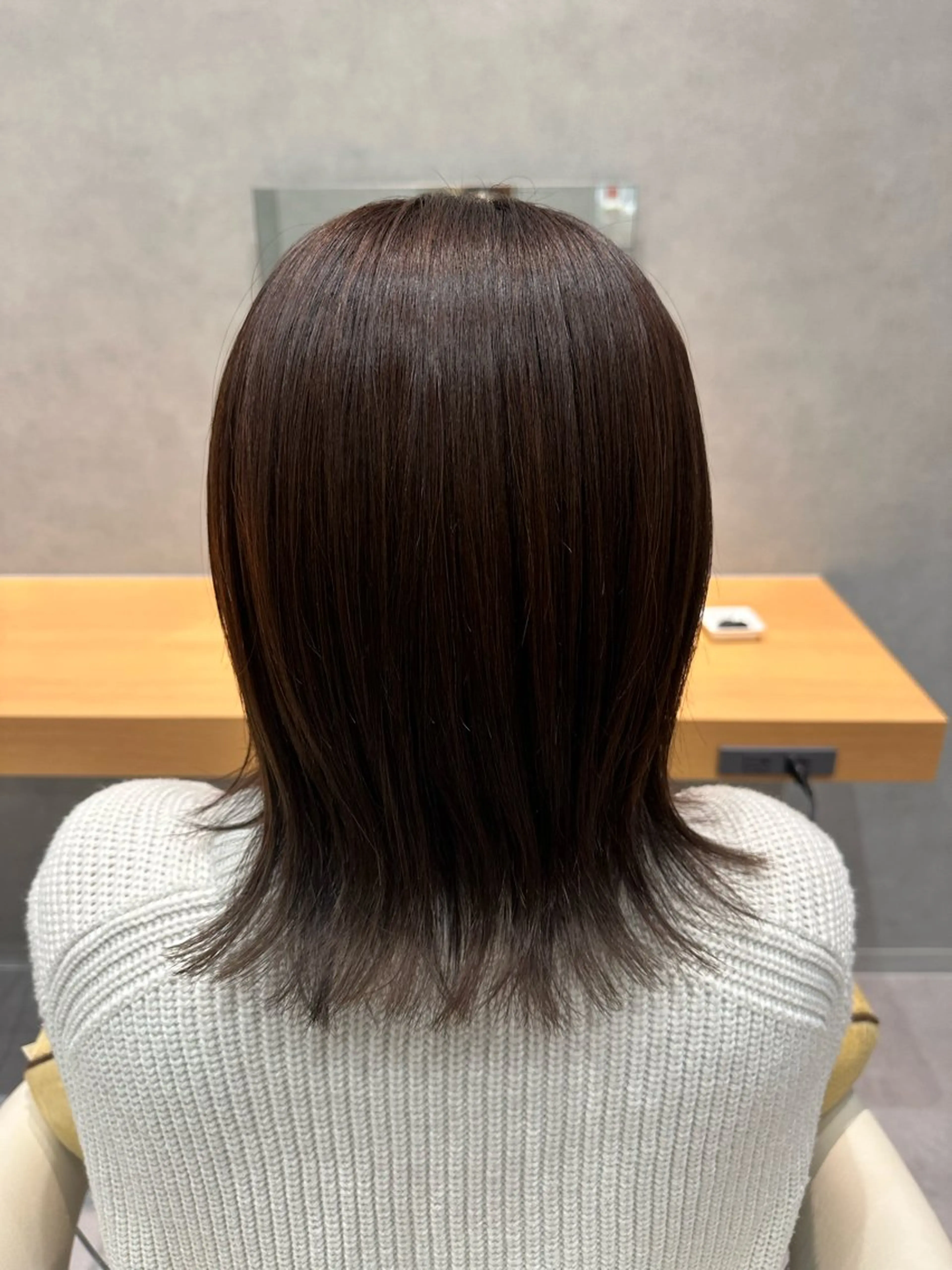 ミディアム 森 沙織のヘアスタイル