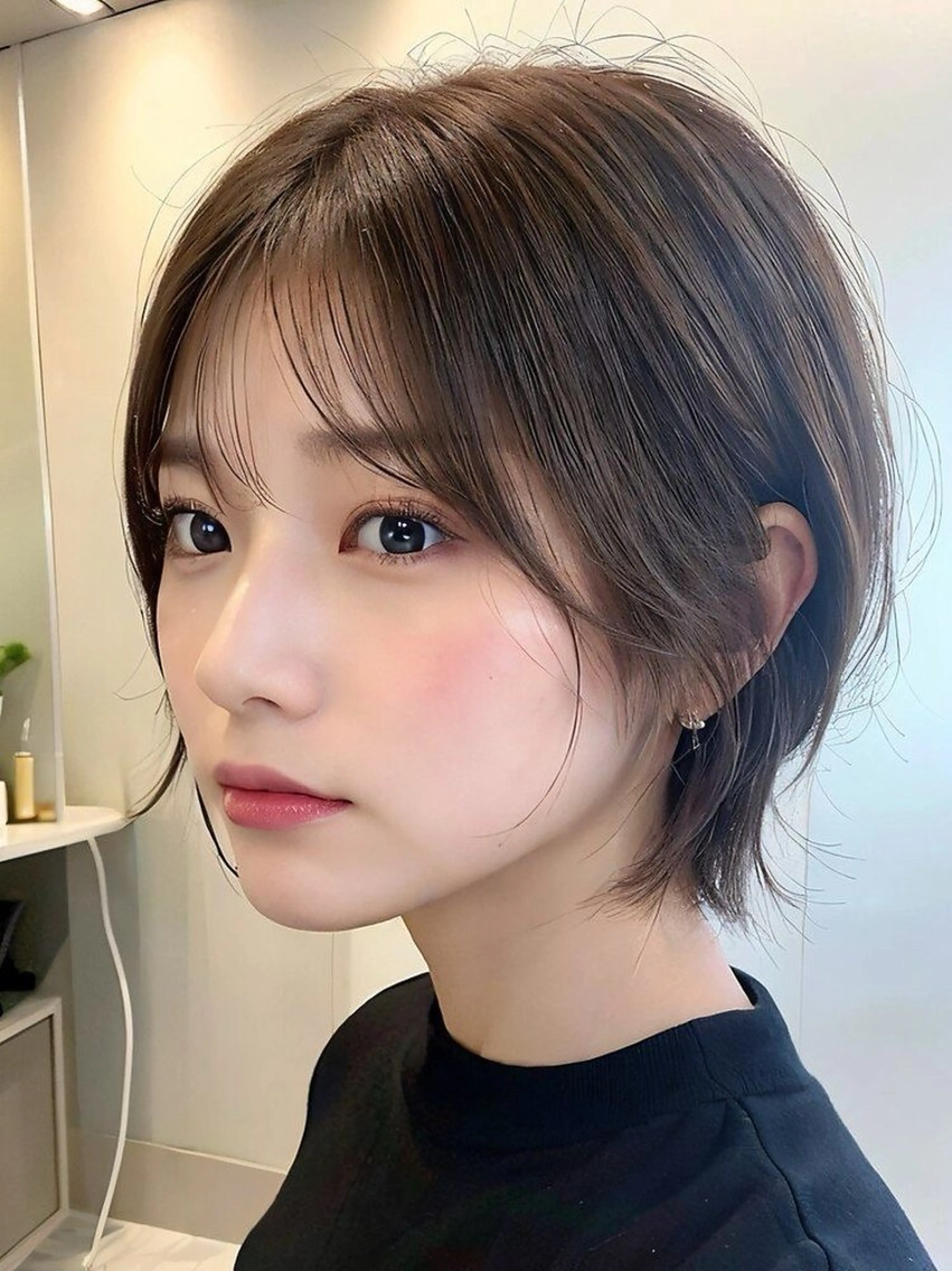 ショート レイヤーカット ショートヘア トリートメント レイヤー・カット✂️ 透明感カラーこうたのヘアスタイル