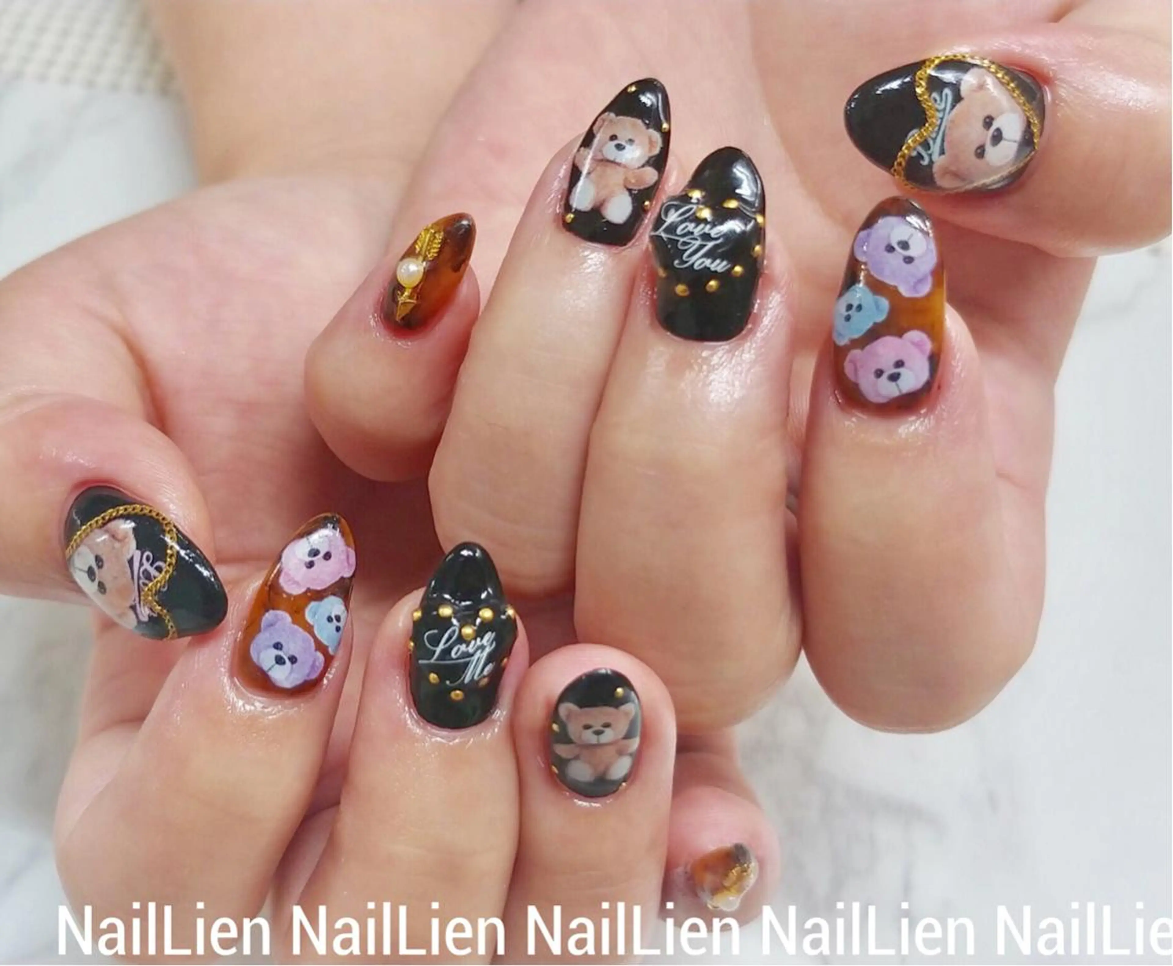 ネイル 持ち込み ハンドネイル Nail lieNのネイルデザイン