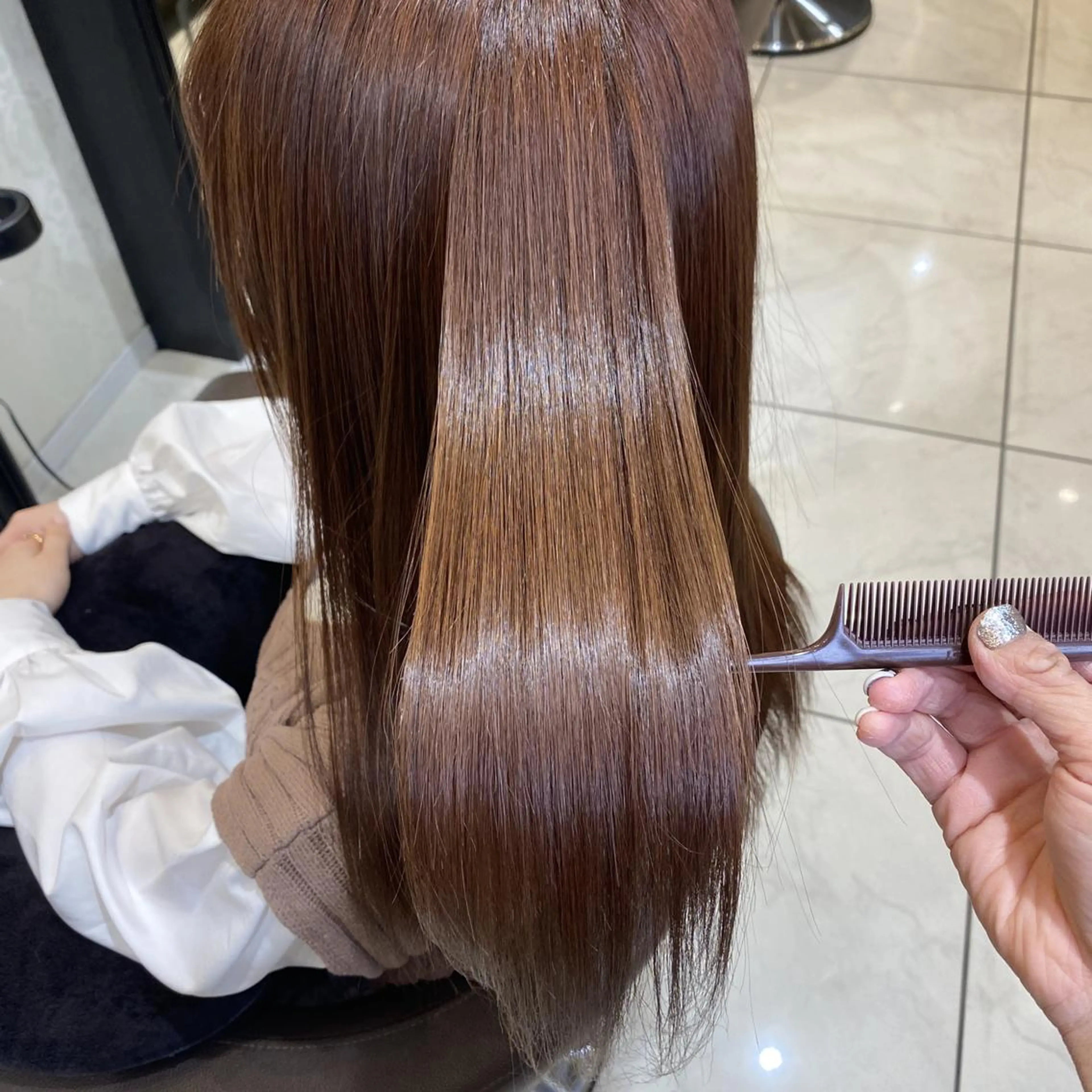 ロング カラー カット ヘアカラー レイヤー　髪質改善 ｆｉｔｉ横須賀中央のヘアスタイル