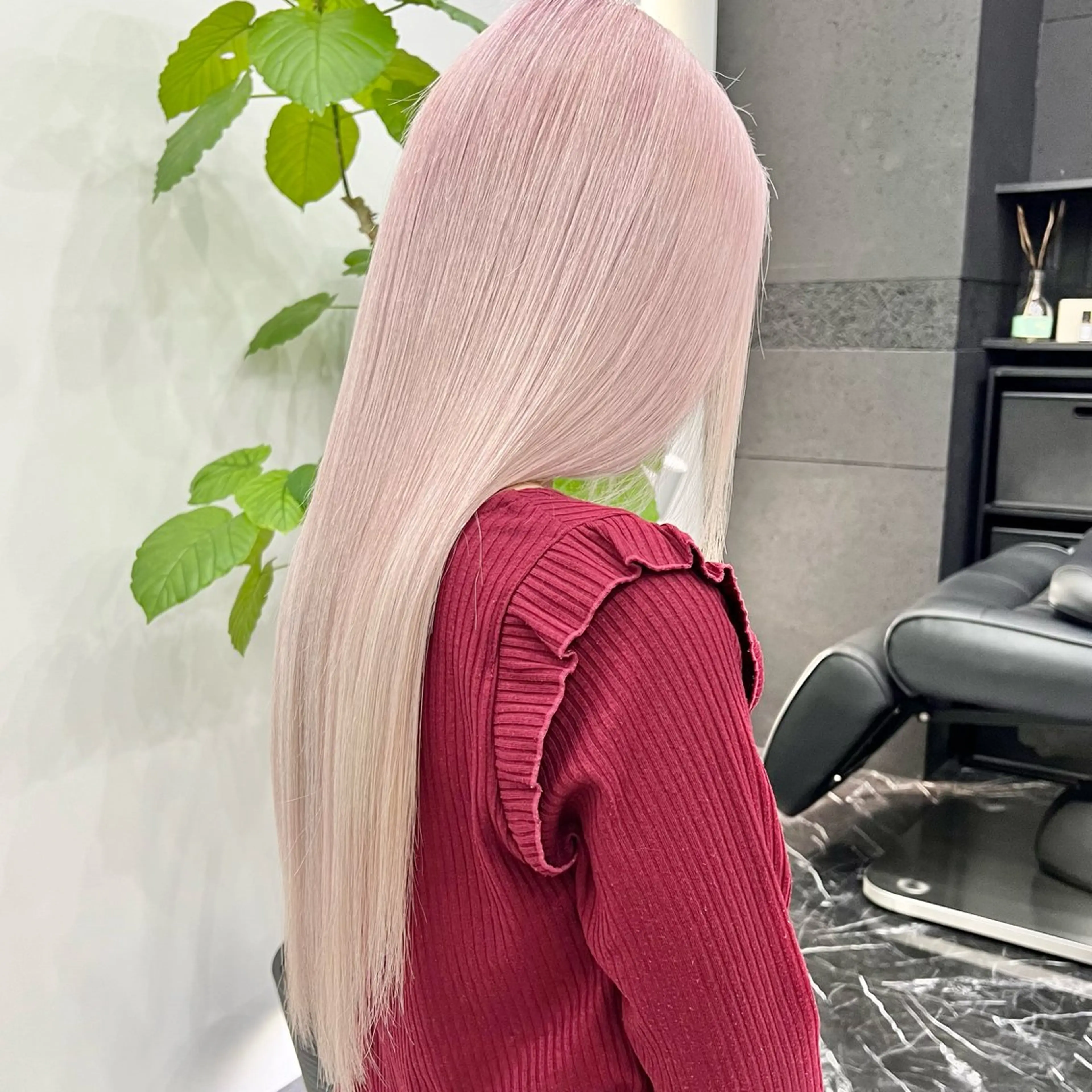 【💖プラチナプラン💖】ケアブリーチ+カット+カラー+21Step超音波TOKIO💖¥46,000の写真