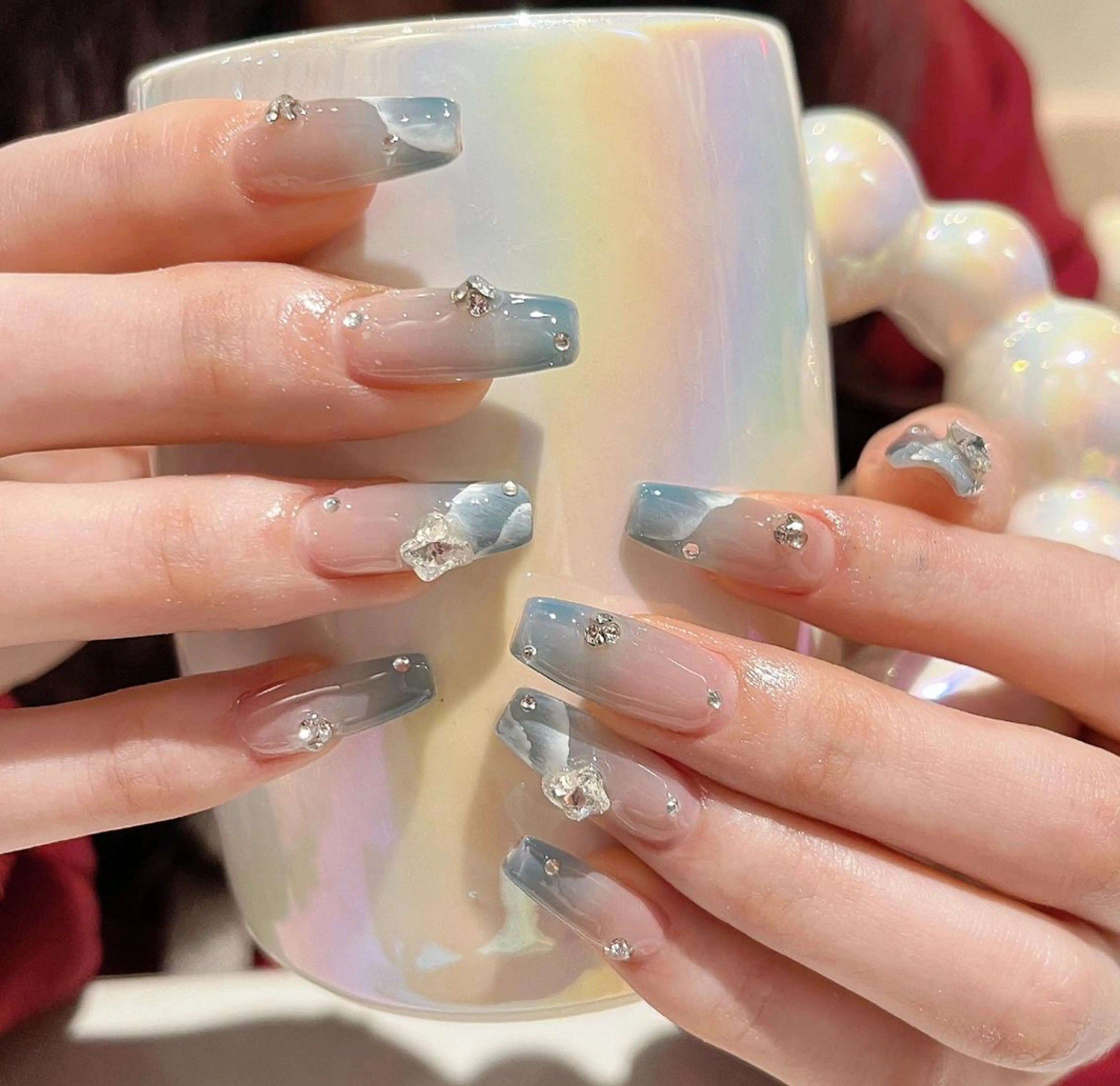 ネイル アートネイル 長さ出し ネイルチップ Queens ゲンのネイルデザイン