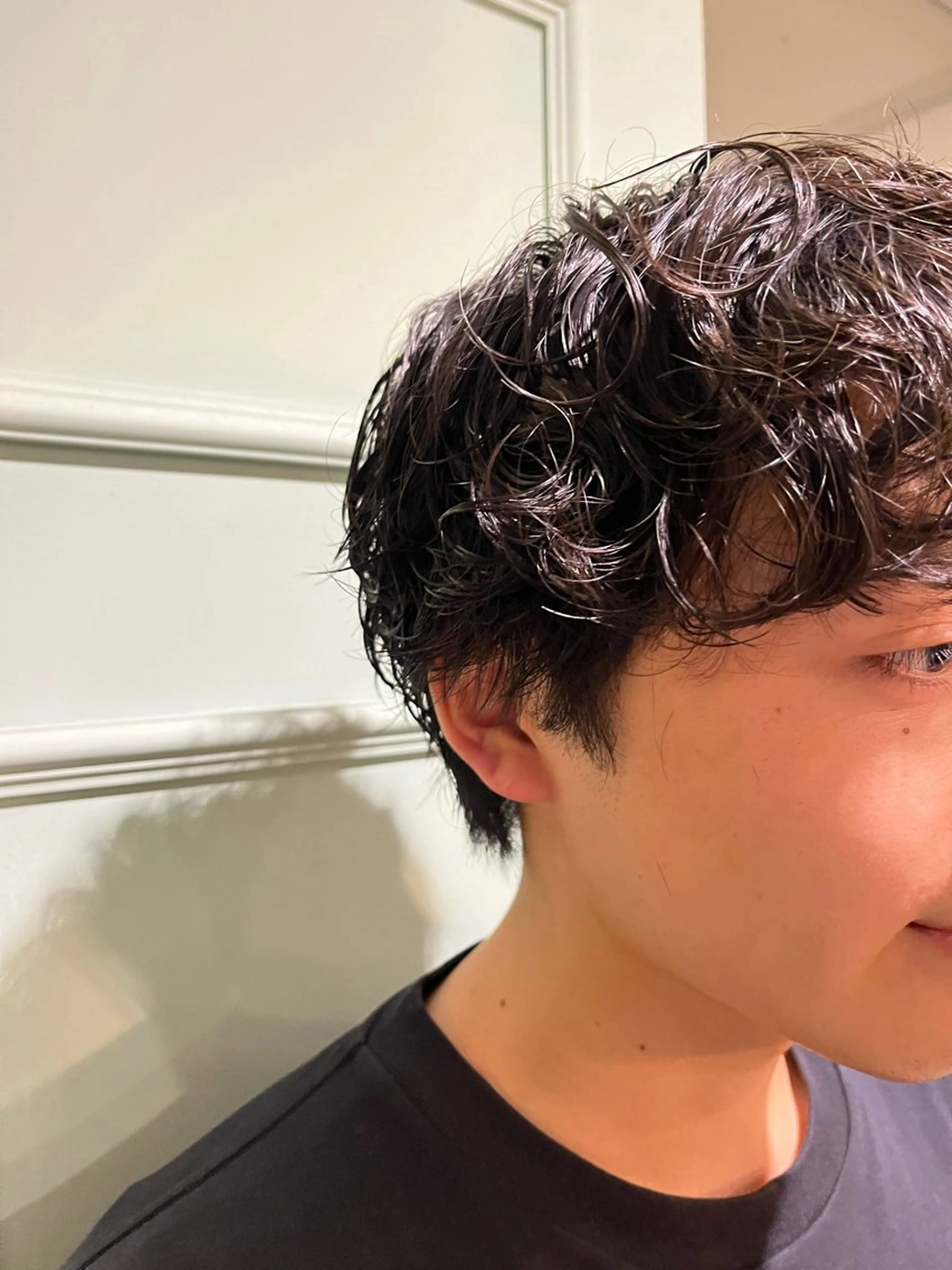 パーマ メンズ フェザーパーマ メンズパーマ 谷口 鈴音のヘアスタイル