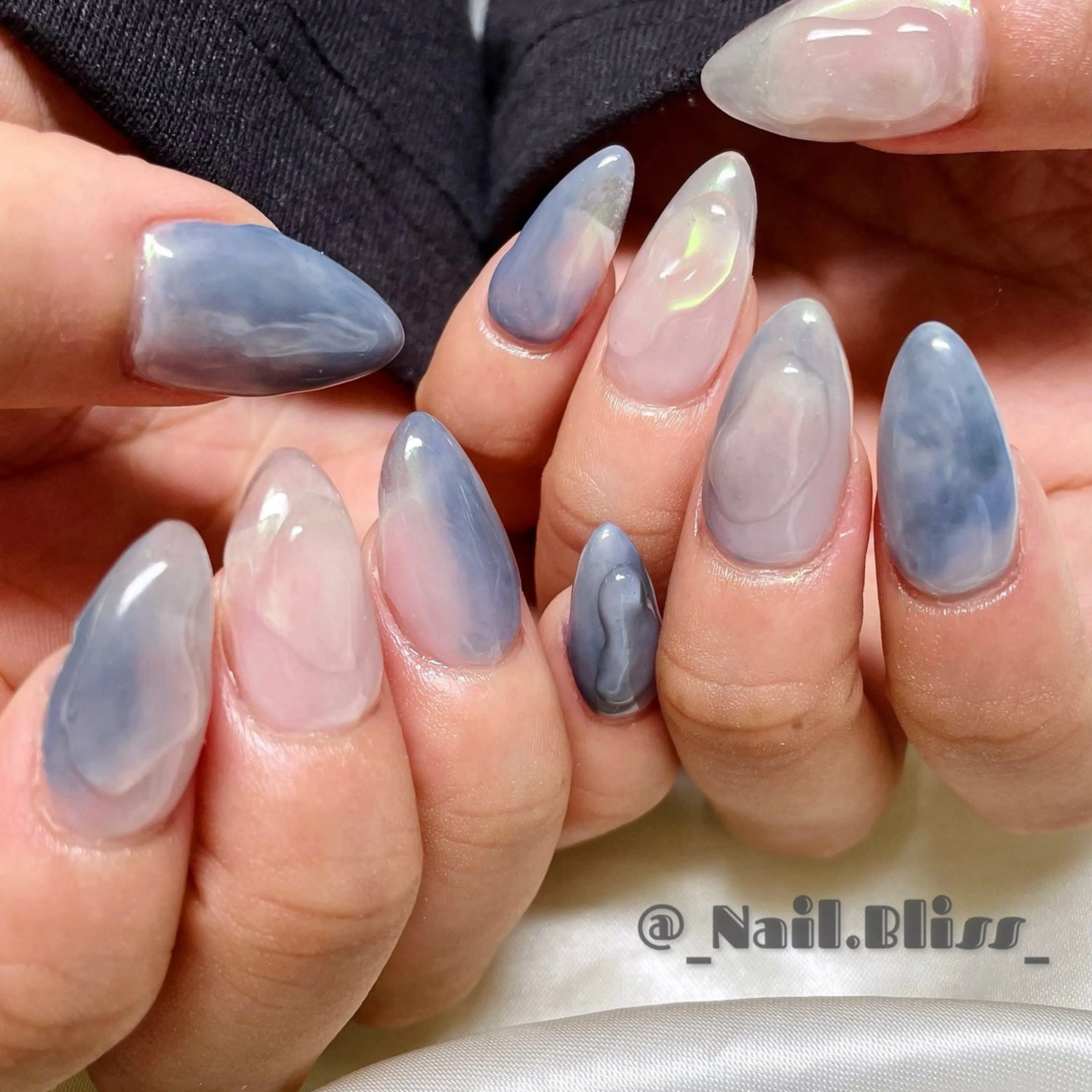 ネイル 持ち込み ニュアンスネイル ハンドネイル NAIL BLISSのネイルデザイン