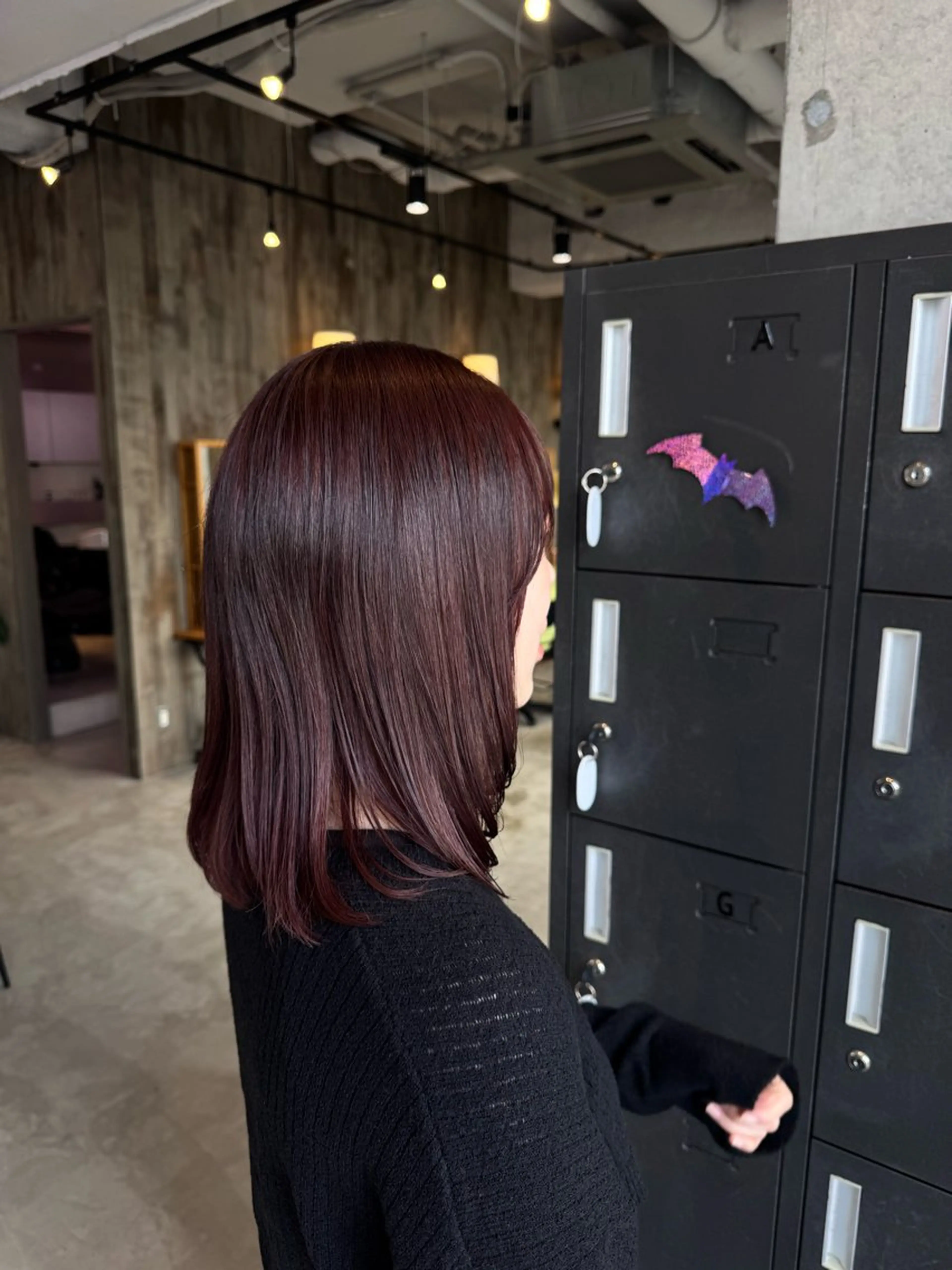 ミディアム カラー ブリーチ ブリーチなしカラー カット ヘアカラー トリートメント 山本 望華のヘアスタイル