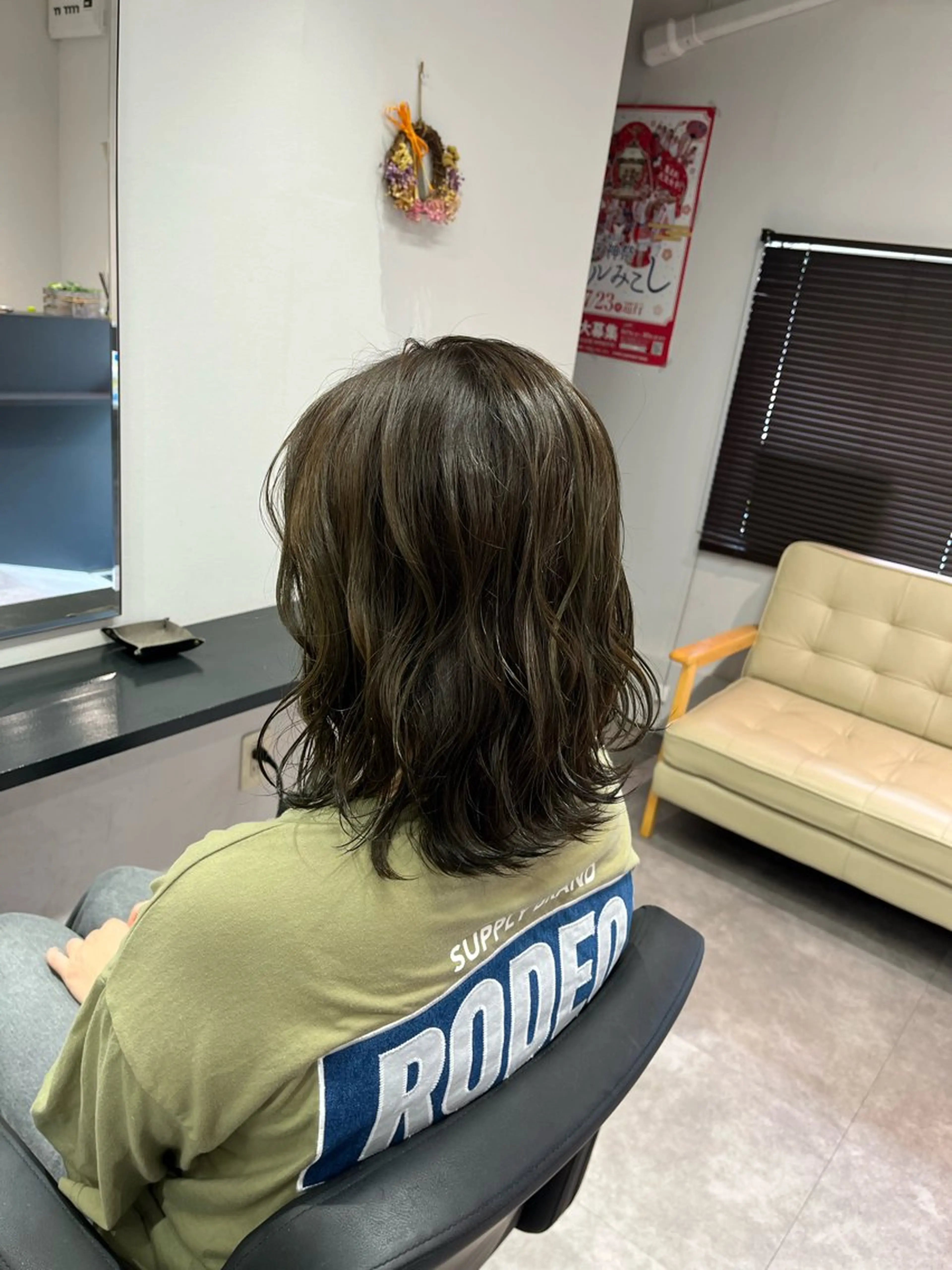 ミディアム カラー 庄内＊三国baron ANJUのヘアスタイル