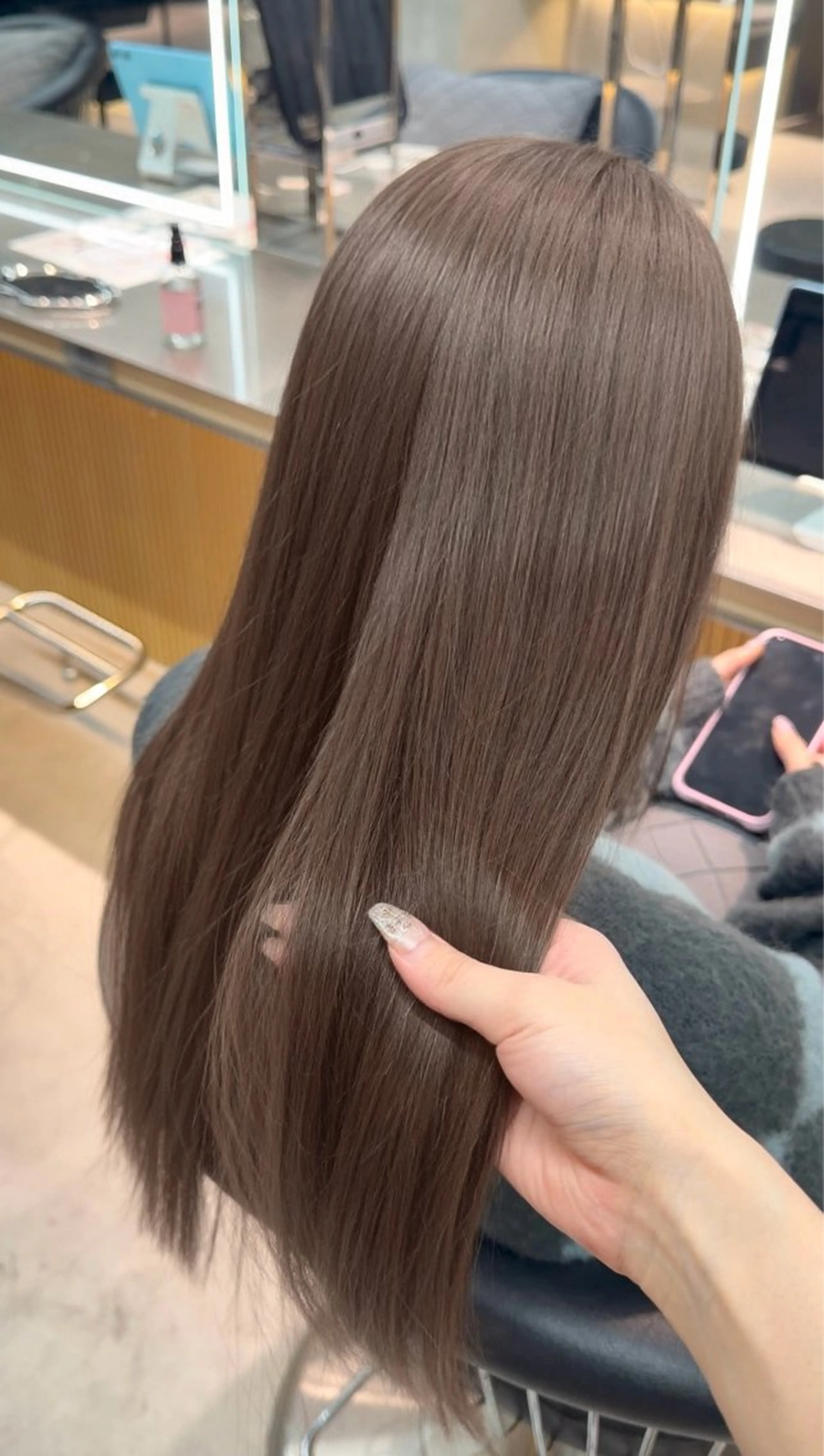 ロング 顔周りカット 髪質改善 レイヤーカット 🎀透明感カラー shizuka🎀のヘアスタイル