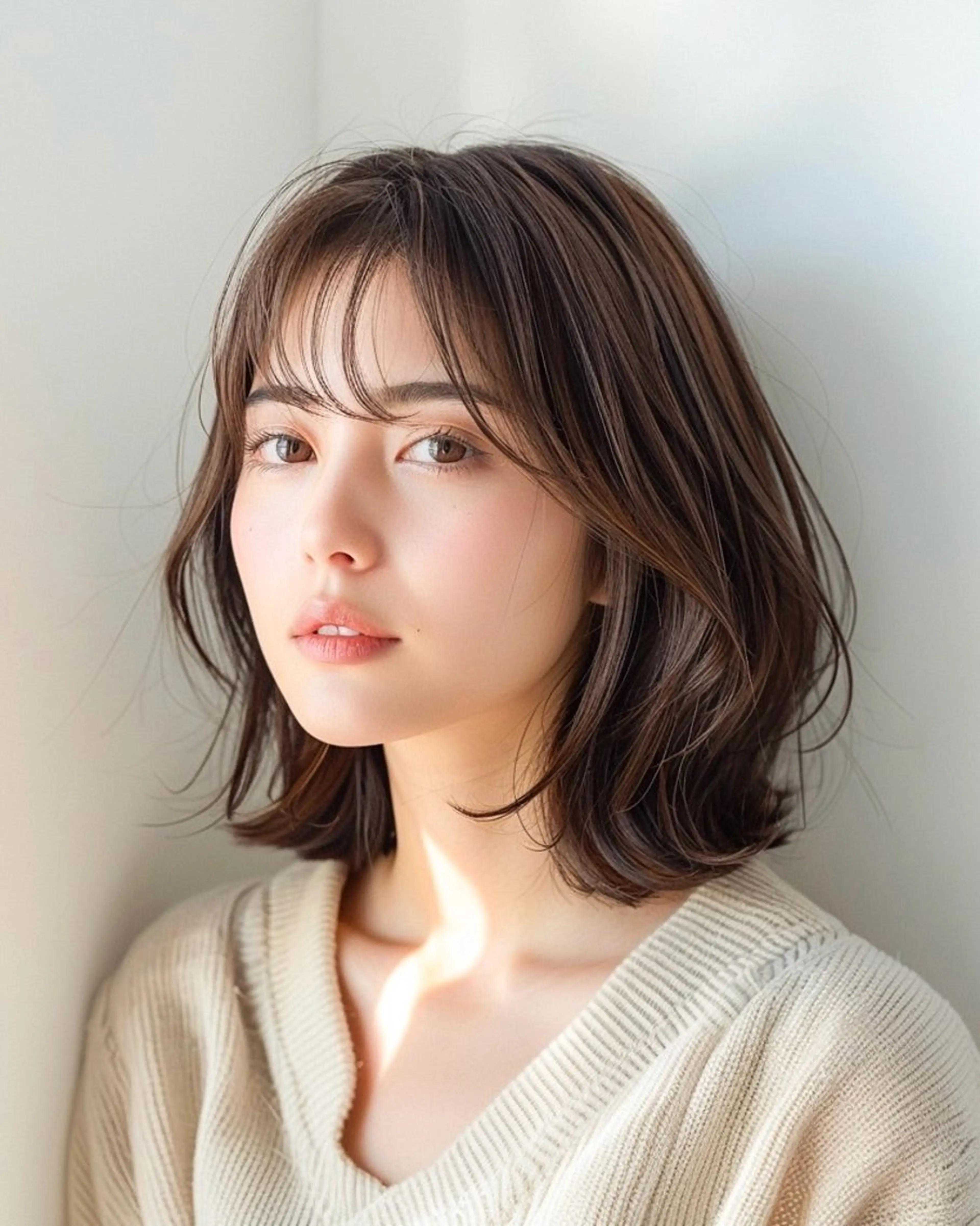 ミディアム カラー カット ヘアカラー edA. 鎌倉のヘアスタイル
