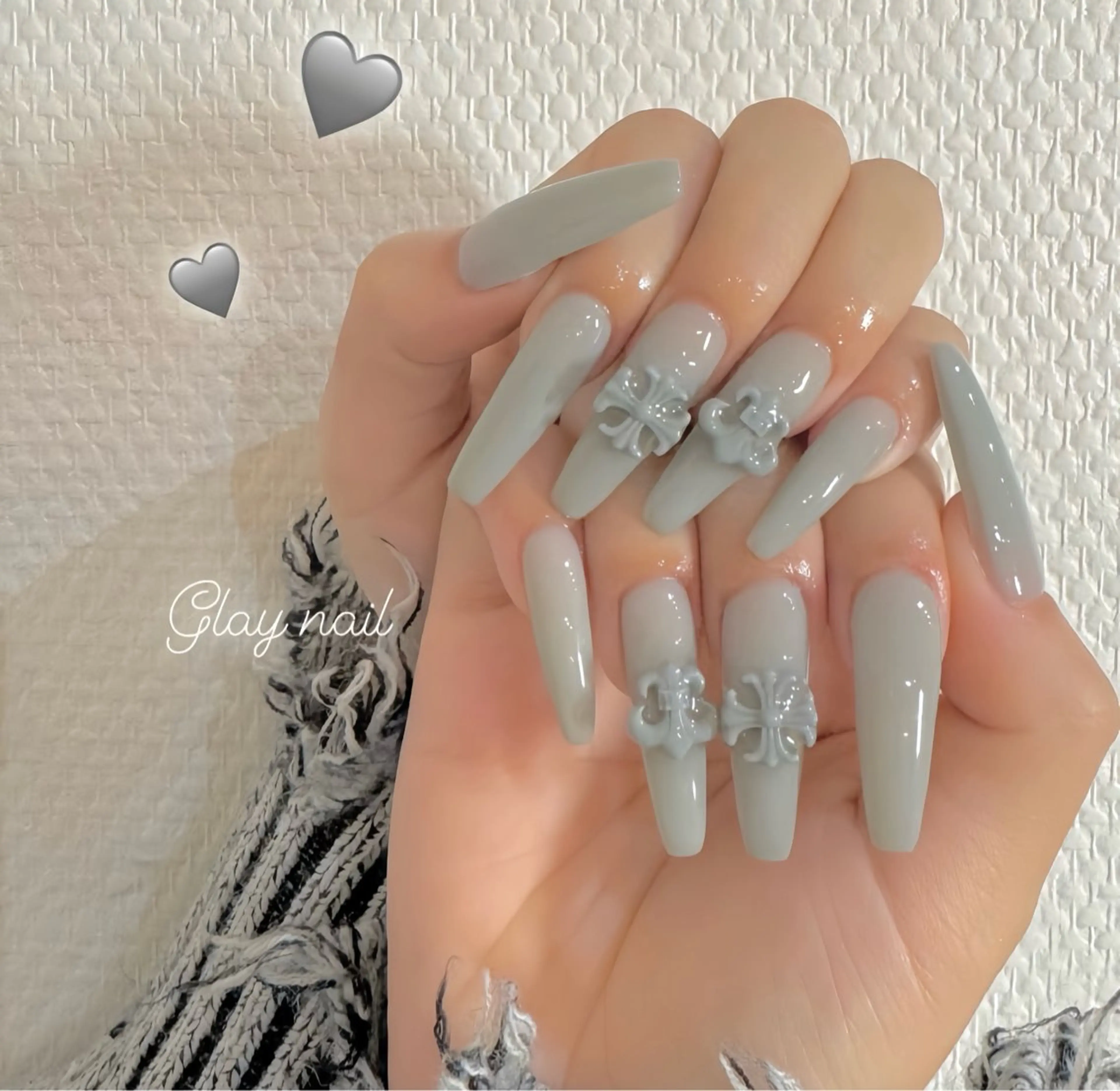 ネイル オーロラネイル チークネイル 桜ネイル クリアネイル ドット ハンドネイル Rin Nail 新大久保店のネイルデザイン