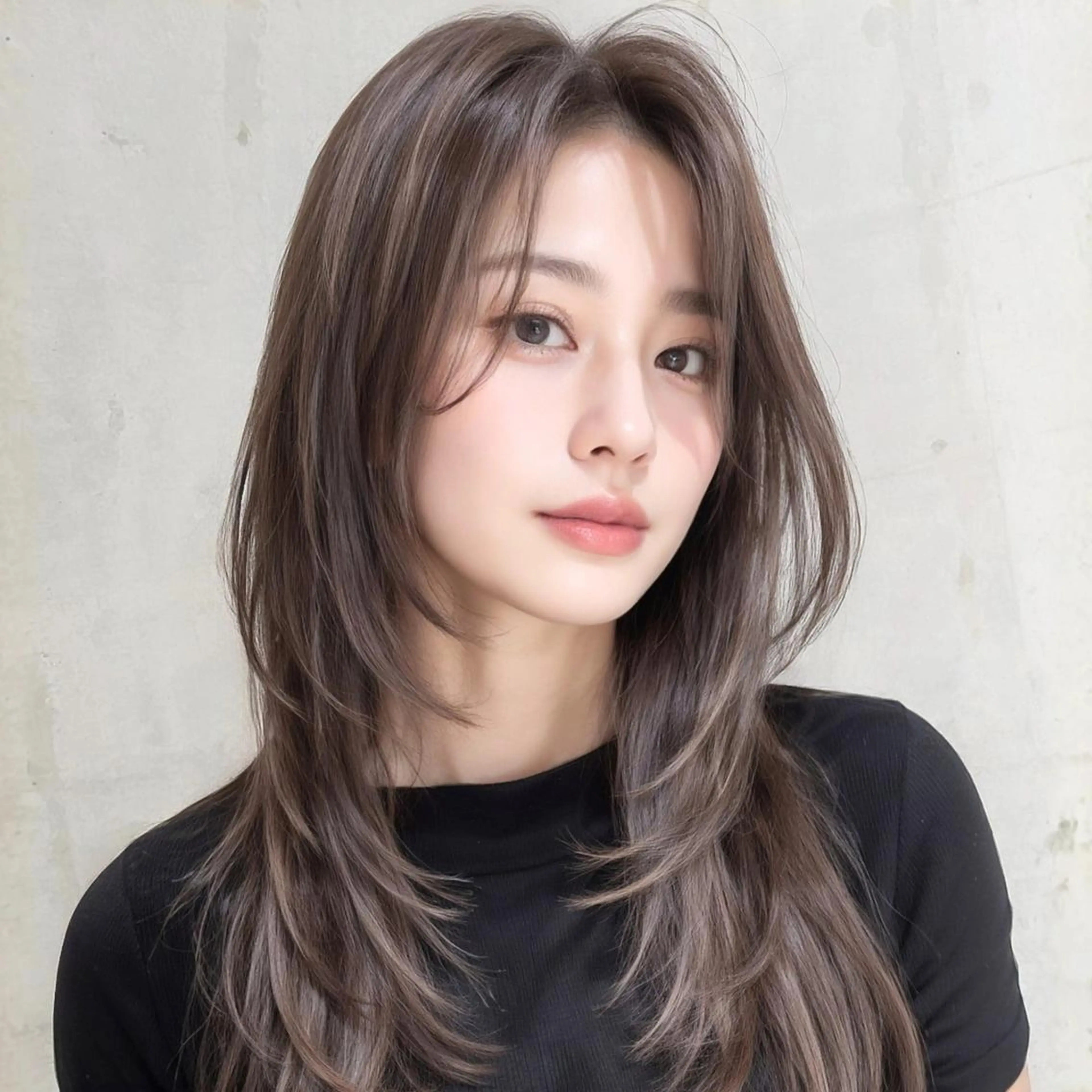 セミロング カラー 縮毛矯正 SOURCE堺東🫧 ヘアケア/艶カラーのヘアスタイル