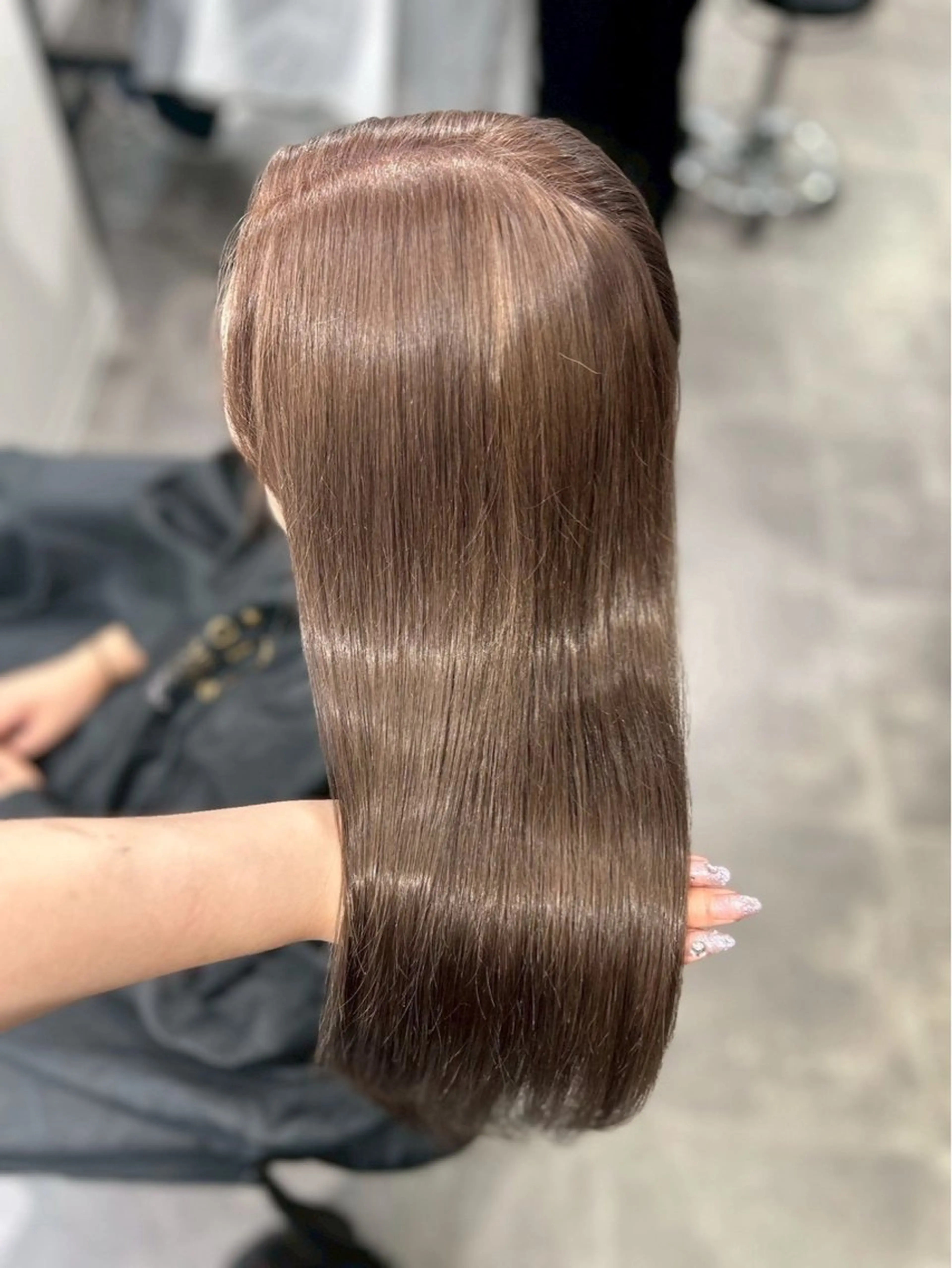 ロング ヘアカラー トリートメント 韓国ワンホン透明感 カラー✨🖤ここあのヘアスタイル