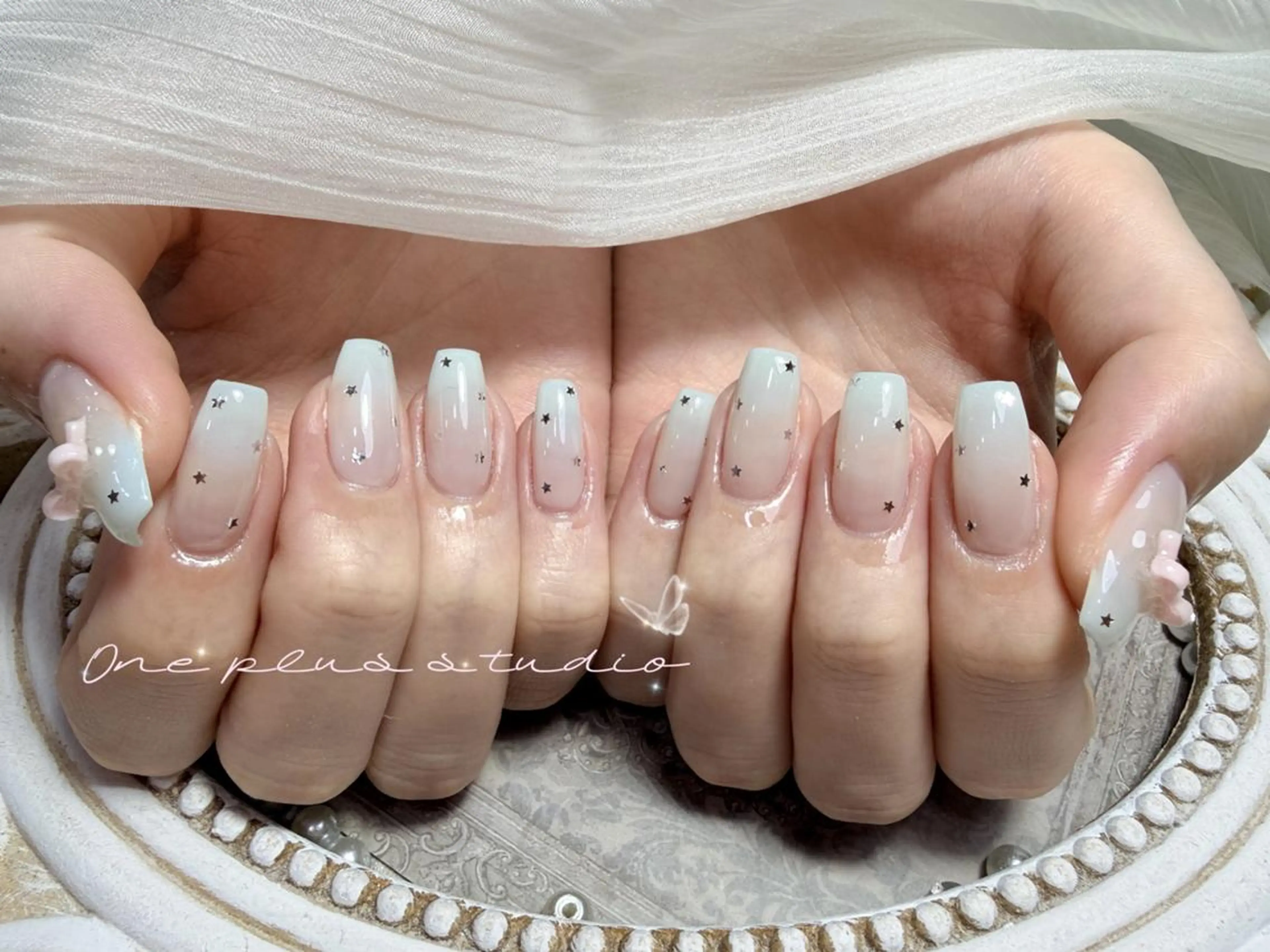 ネイル アニマル柄 ボルドー ブラウン フレンチネイル マグネットネイル haruka 🧸のネイルデザイン