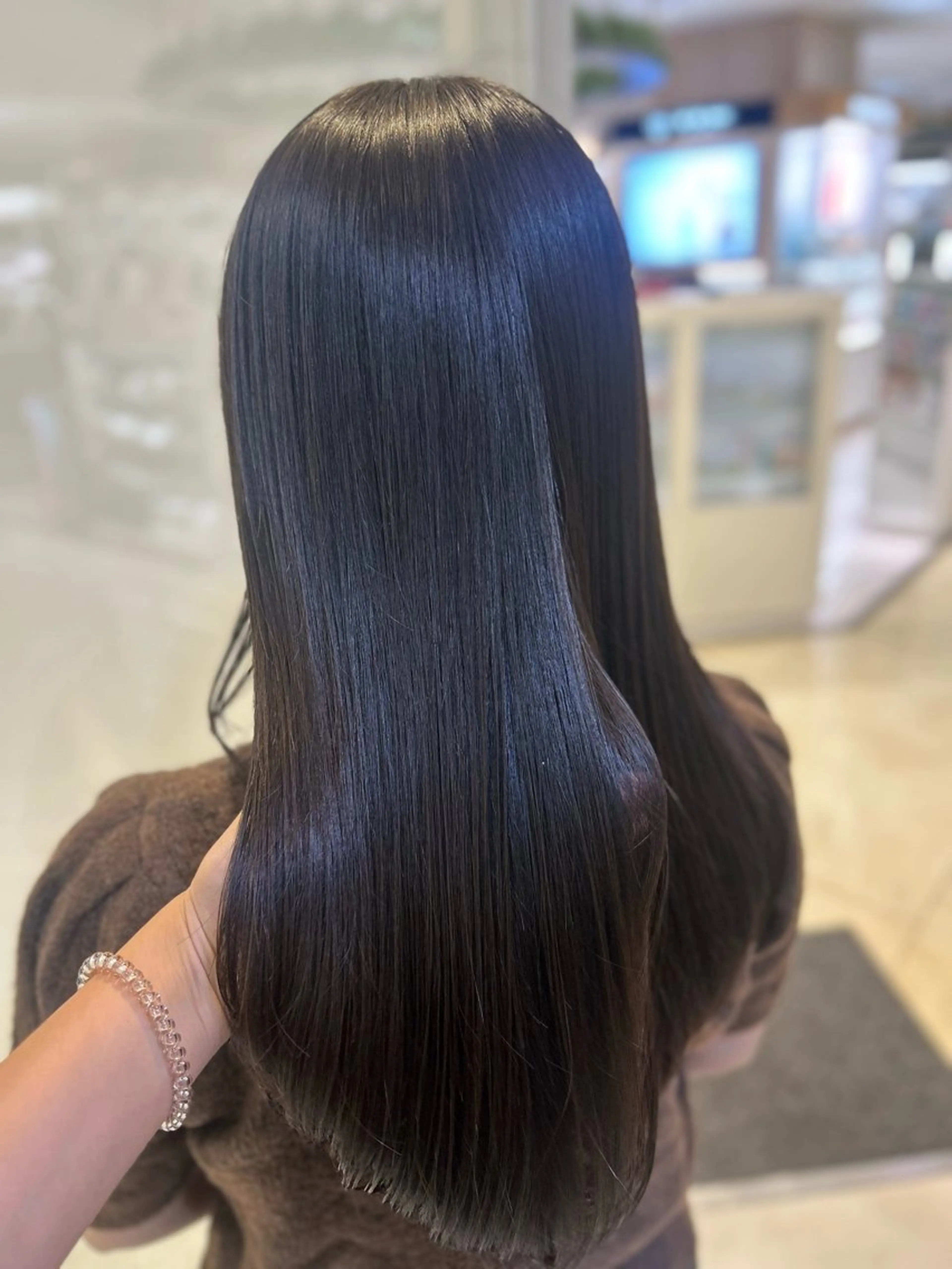 セミロング カラー カット ヘアカラー トリートメント 縮毛矯正/髪質改善/ 艶髪ササキナツミのヘアスタイル