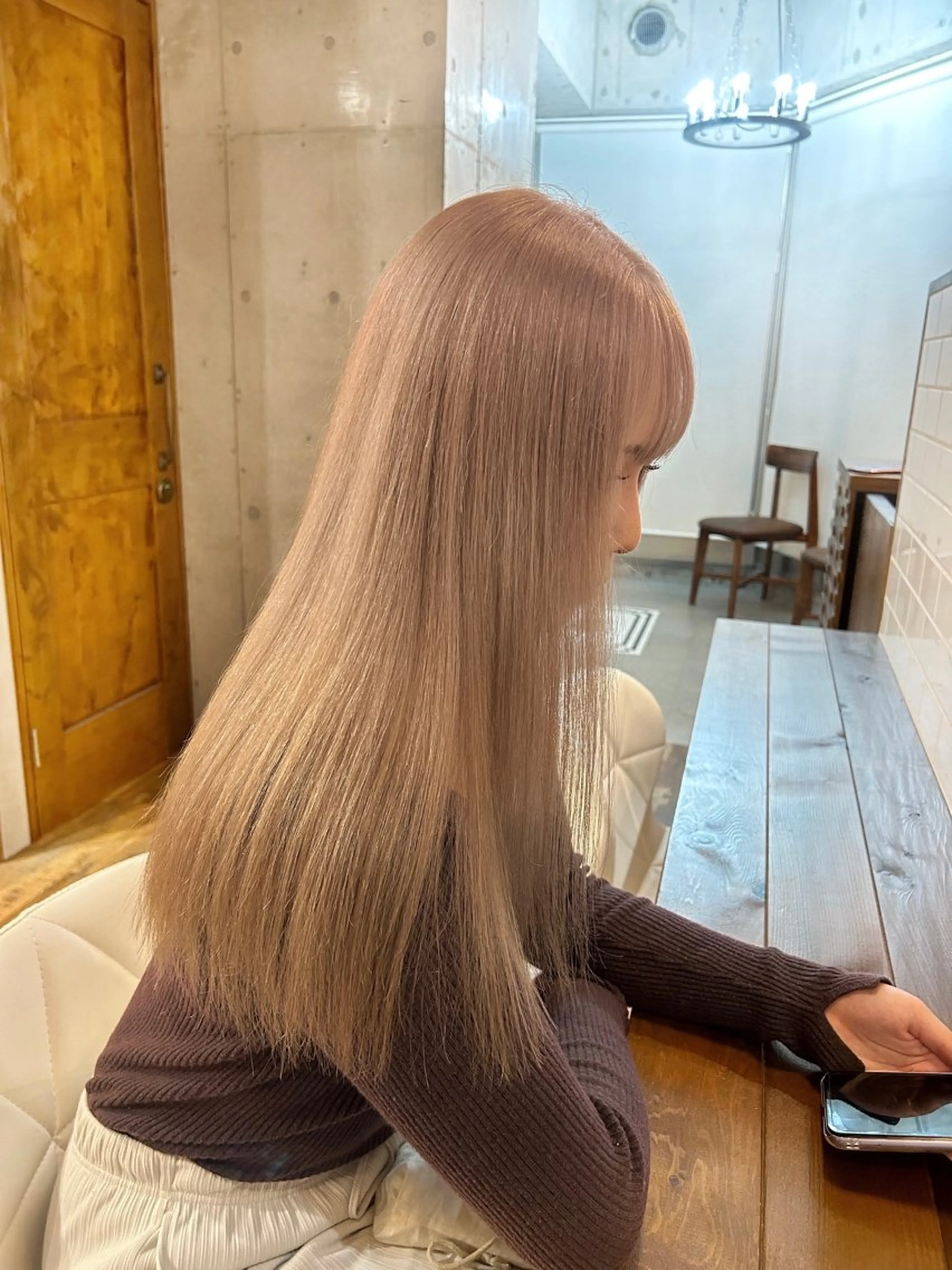 セミロング カラー 🌷横浜/レイヤー /艶カラー🌷のヘアスタイル