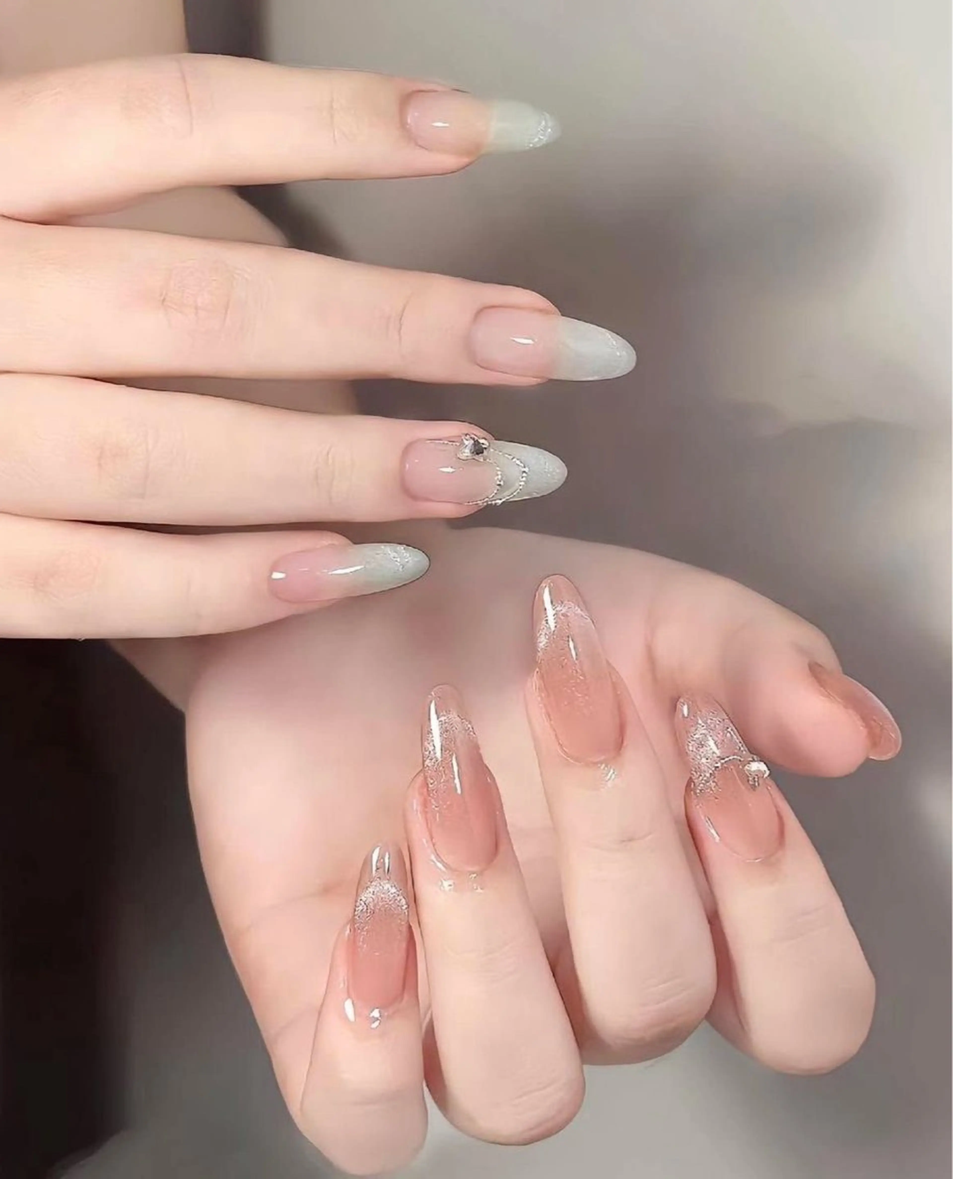 カラー 透明感カラー グラデーションカラー ハンドネイル AIN Nailのネイルデザイン