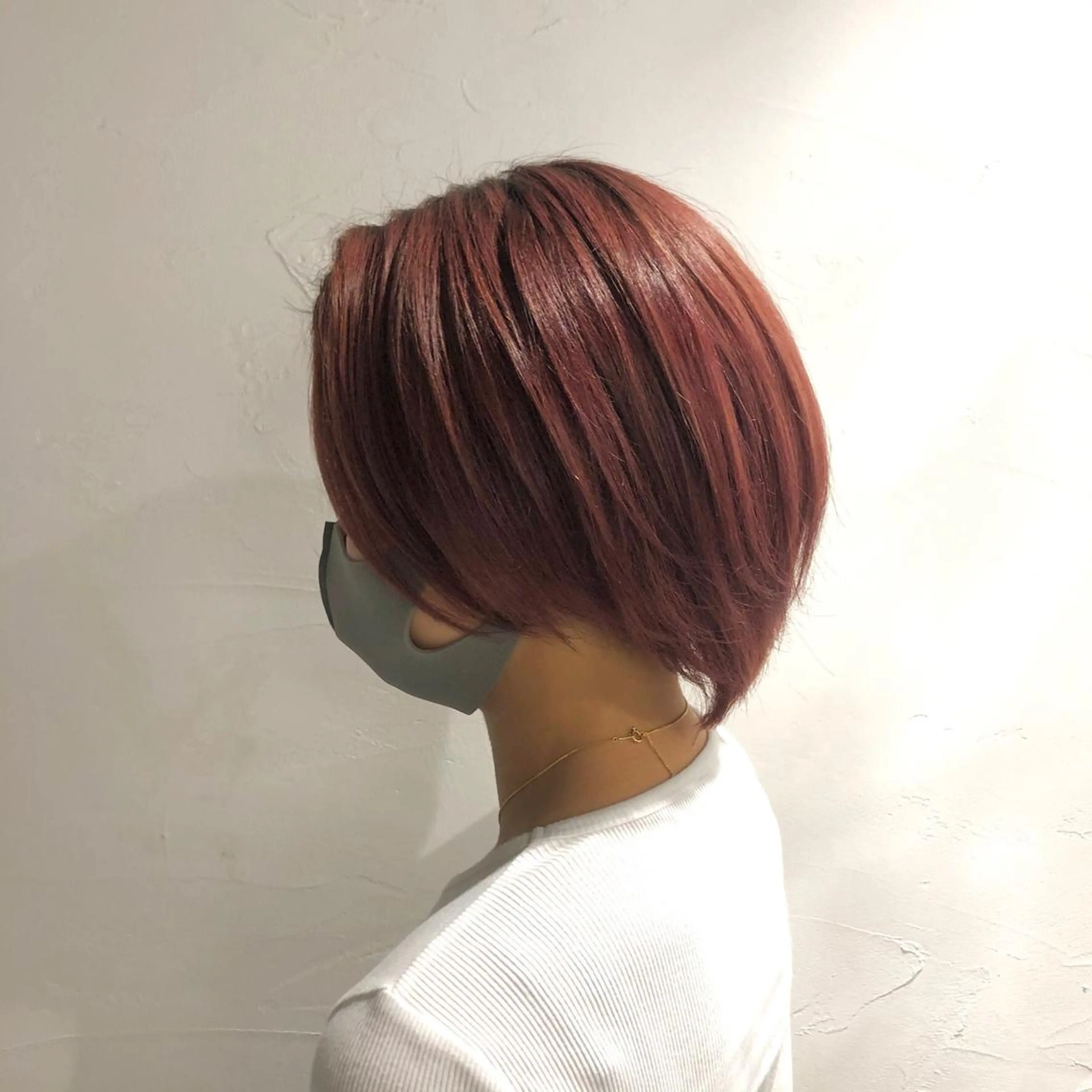 ショート カラー ✨️極艶髪質改善✖️ クロスパーマ✨のヘアスタイル