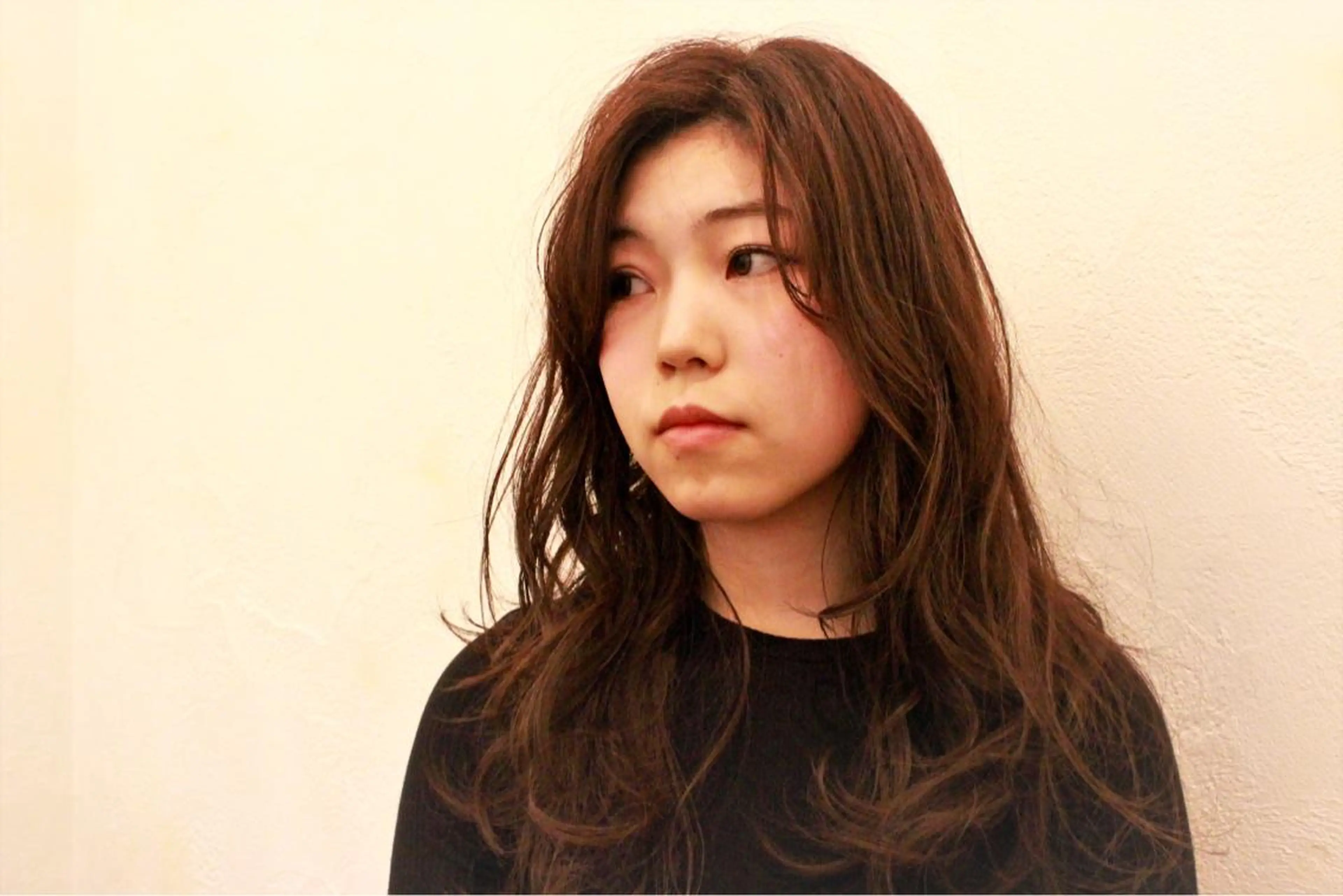 セミロング 所渉/韓国レイヤー /ウルフカットのヘアスタイル