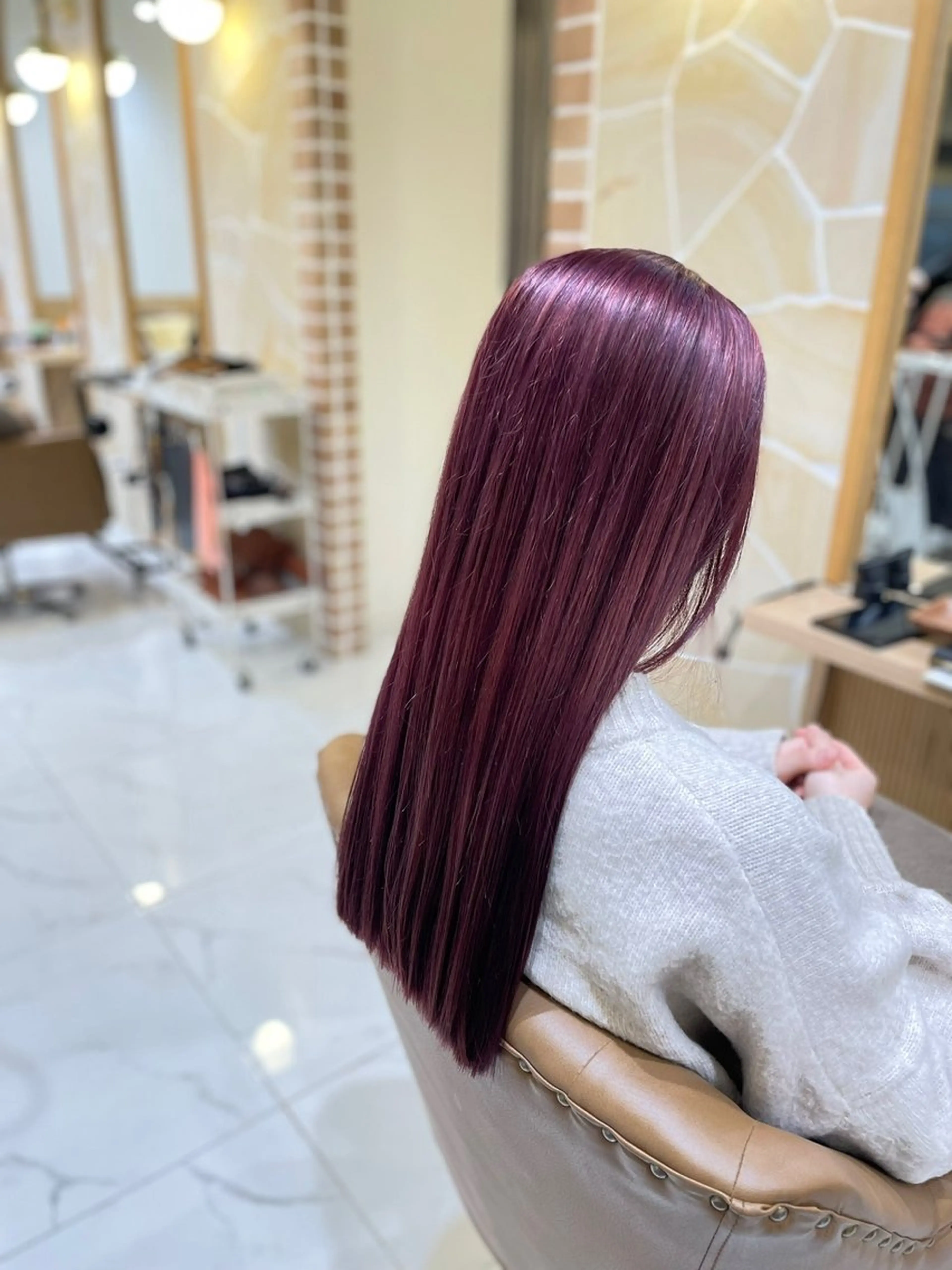 ロング カット ヘアカラー 辻 雅也のヘアスタイル