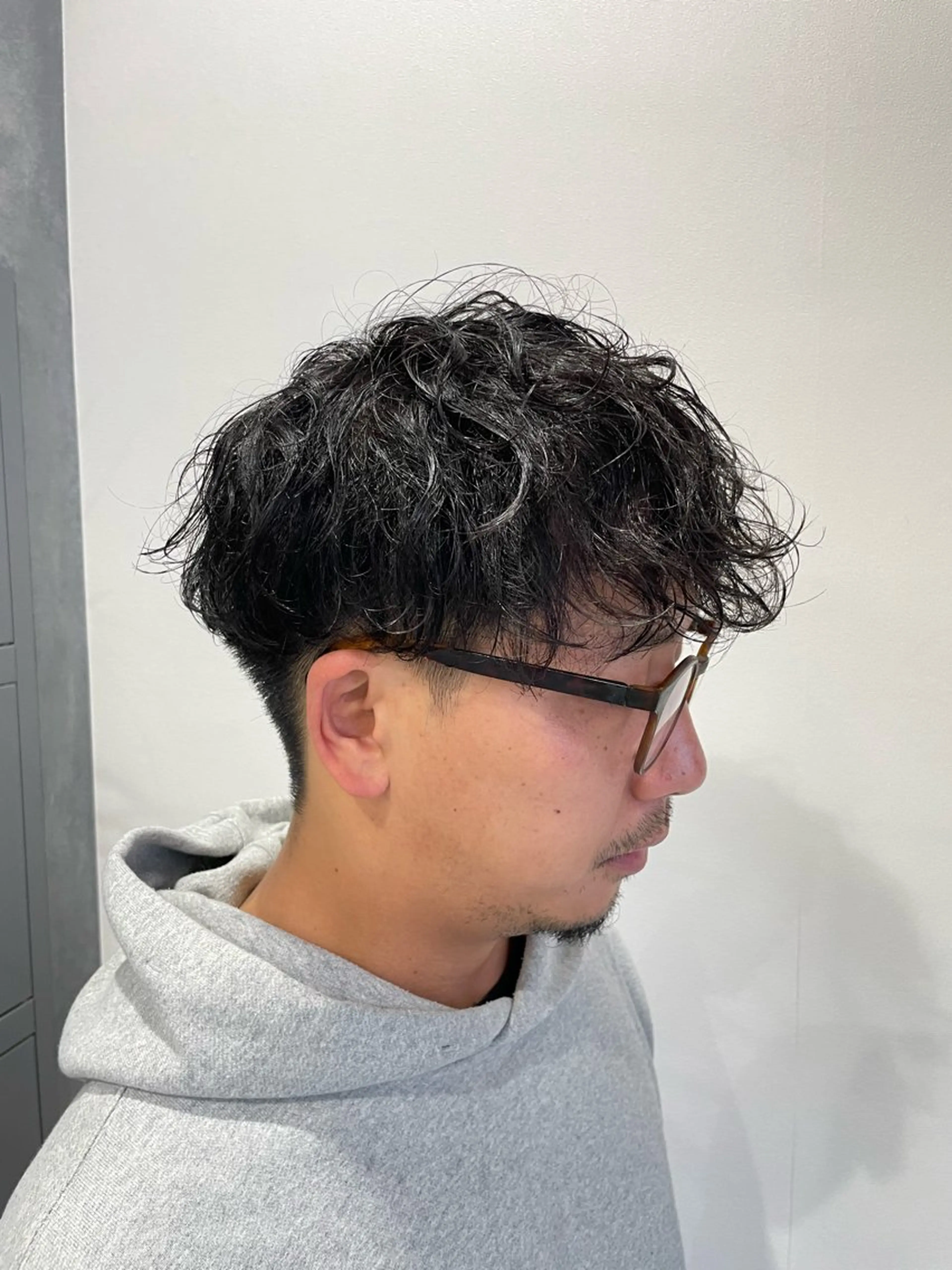 パーマ メンズ カット パーマ ボブモデル募集/ 青木亮太郎のヘアスタイル