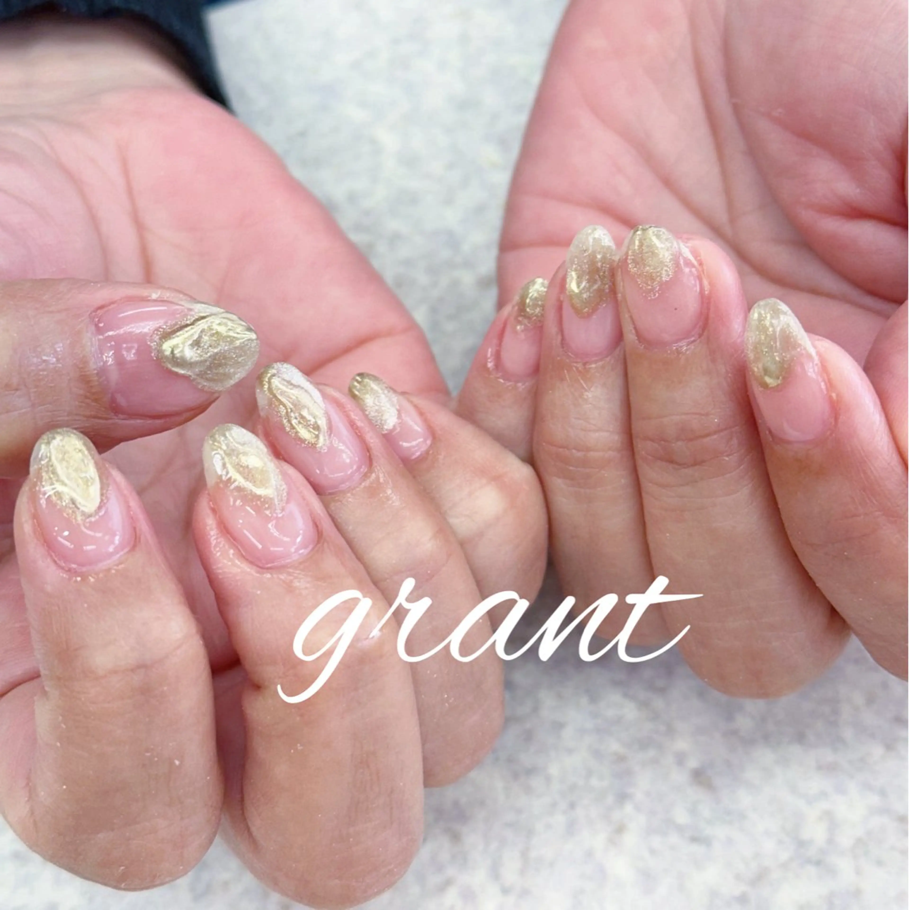 ネイル マグネットネイル ミラーネイル ハンドネイル nailsalon grantのネイルデザイン