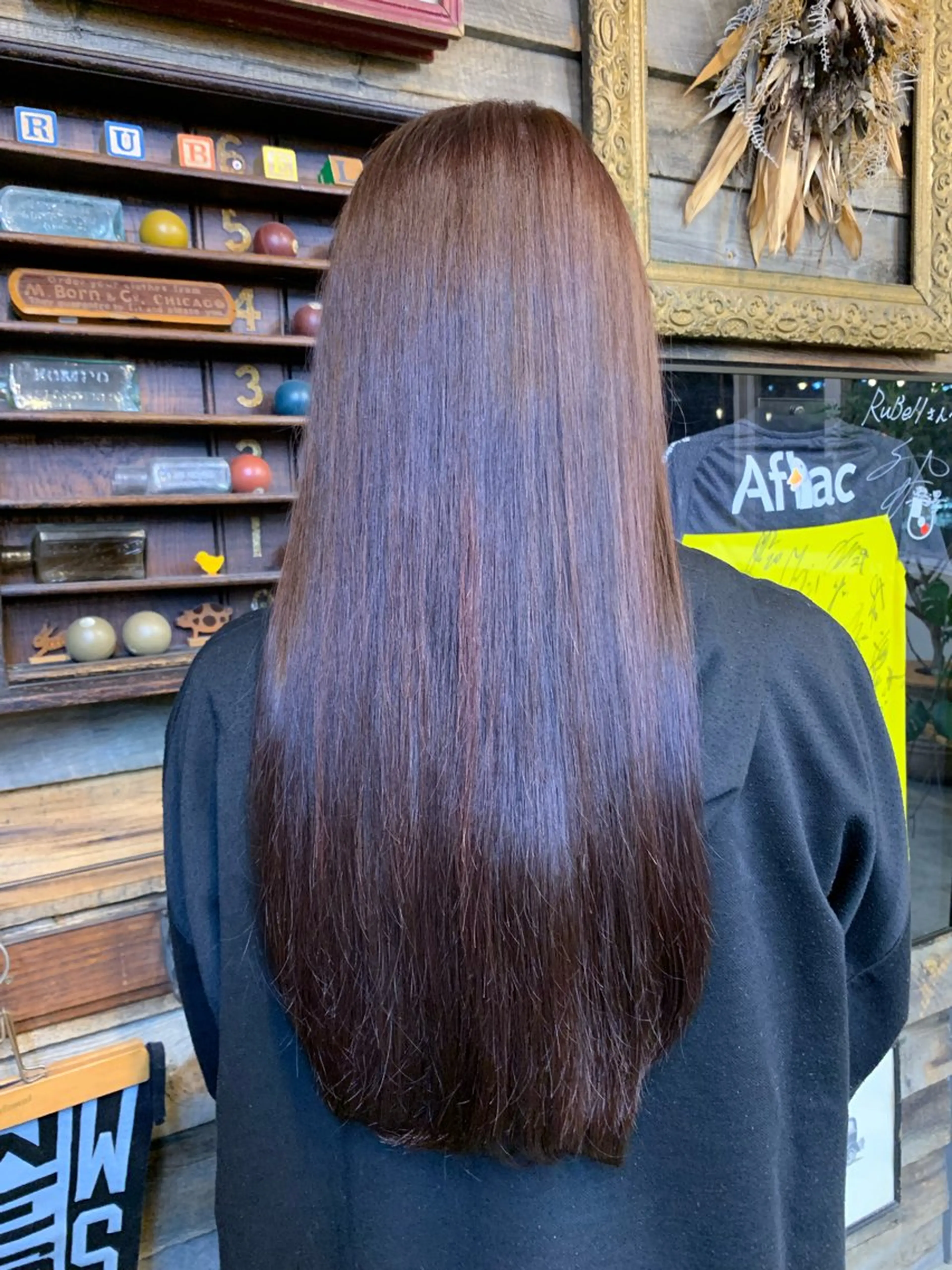 ロング ヘアカラー ヘッドスパ 山士家 慈葉のヘアスタイル