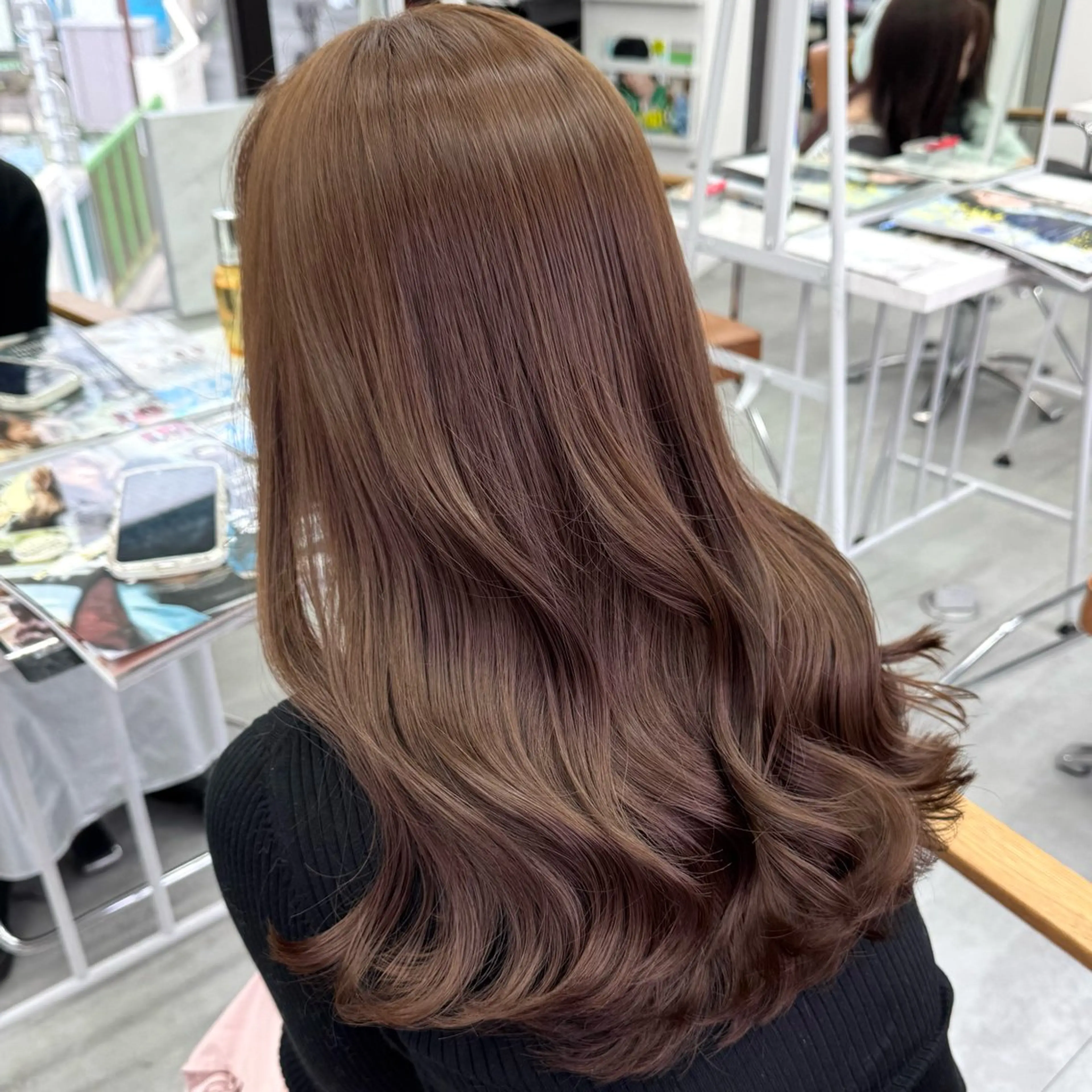 ロング カラー ヘアアレンジ ヘアカラー ブリーチなしカラー /新百合ヶ丘/安形翔のヘアスタイル