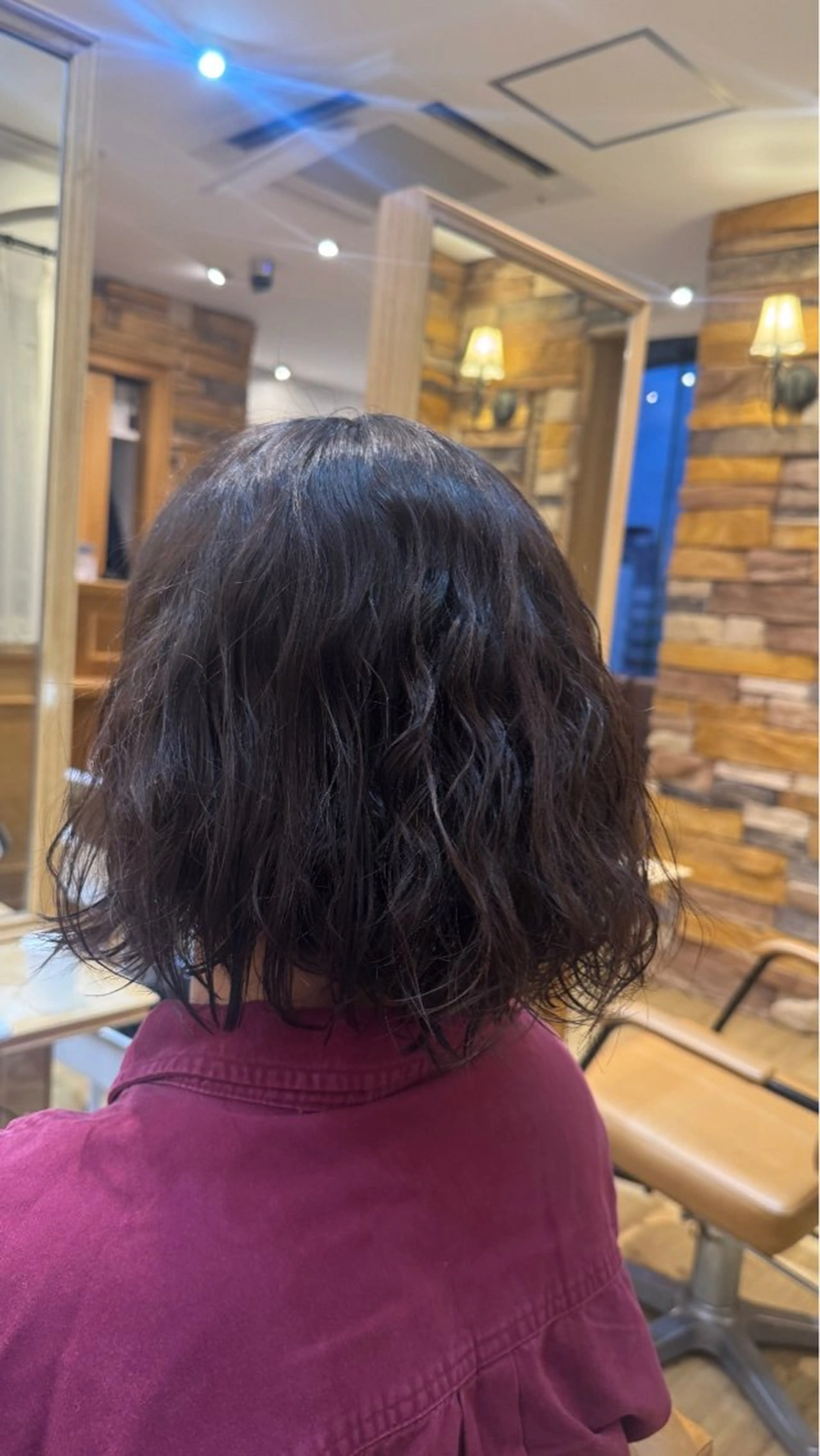パーマ カット パーマ 透明感カラー💜 モテ髪 空陽💙のヘアスタイル