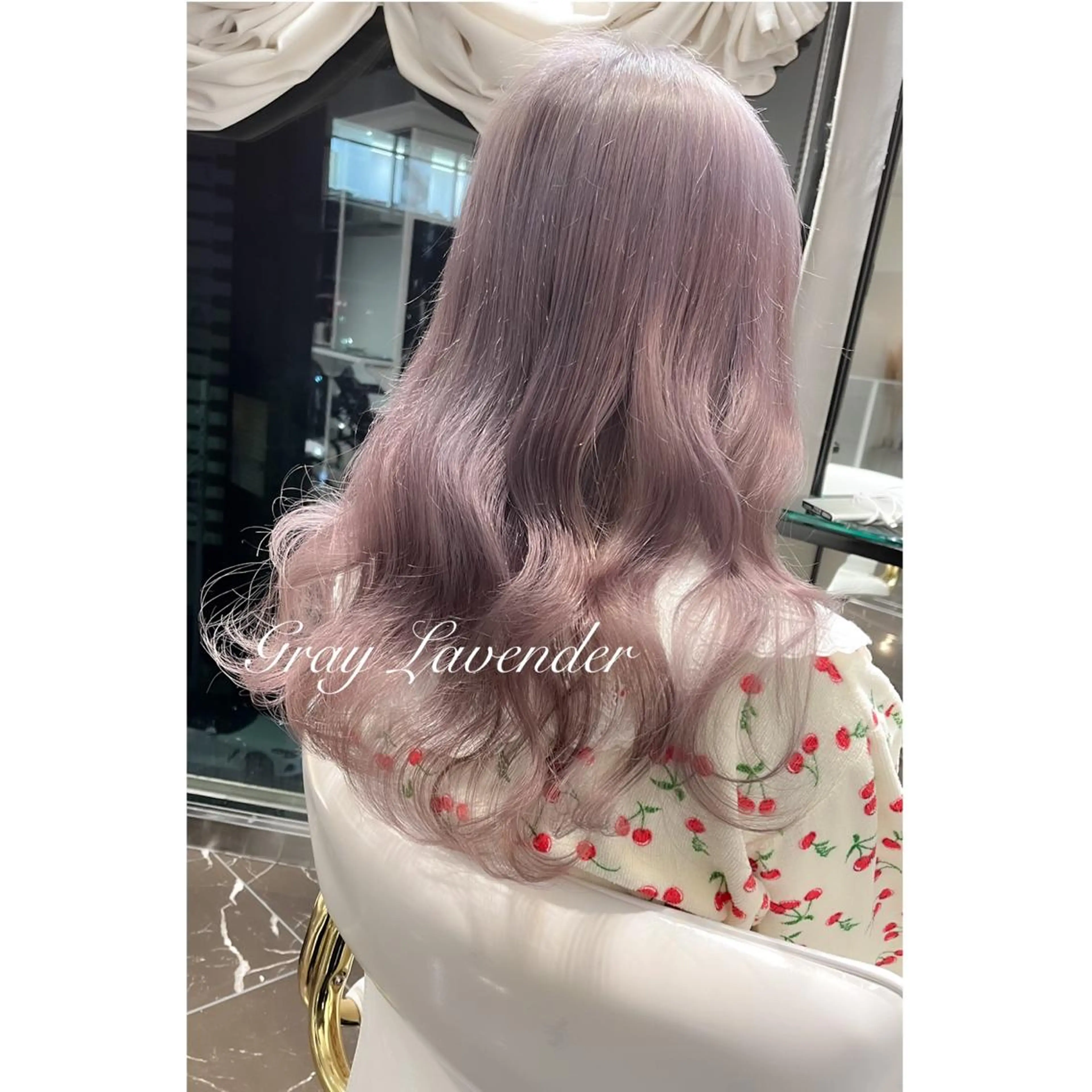 ロング カラー ブリーチ ヘアカラー miyu /トレンド カラー×艶髪のヘアスタイル