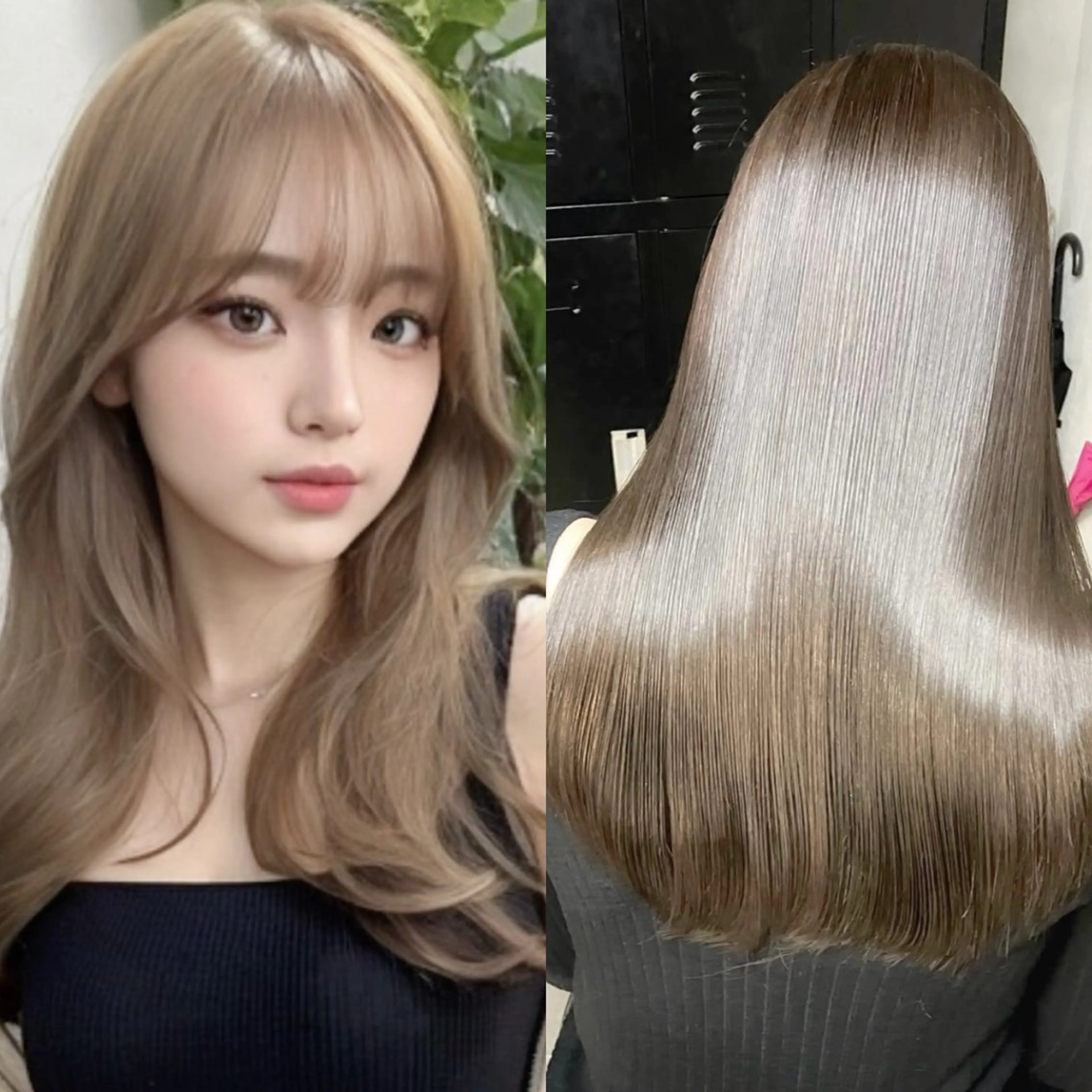 セミロング カット ヘアカラー トリートメント uniii/新宿 髪質改善/縮毛矯正のヘアスタイル