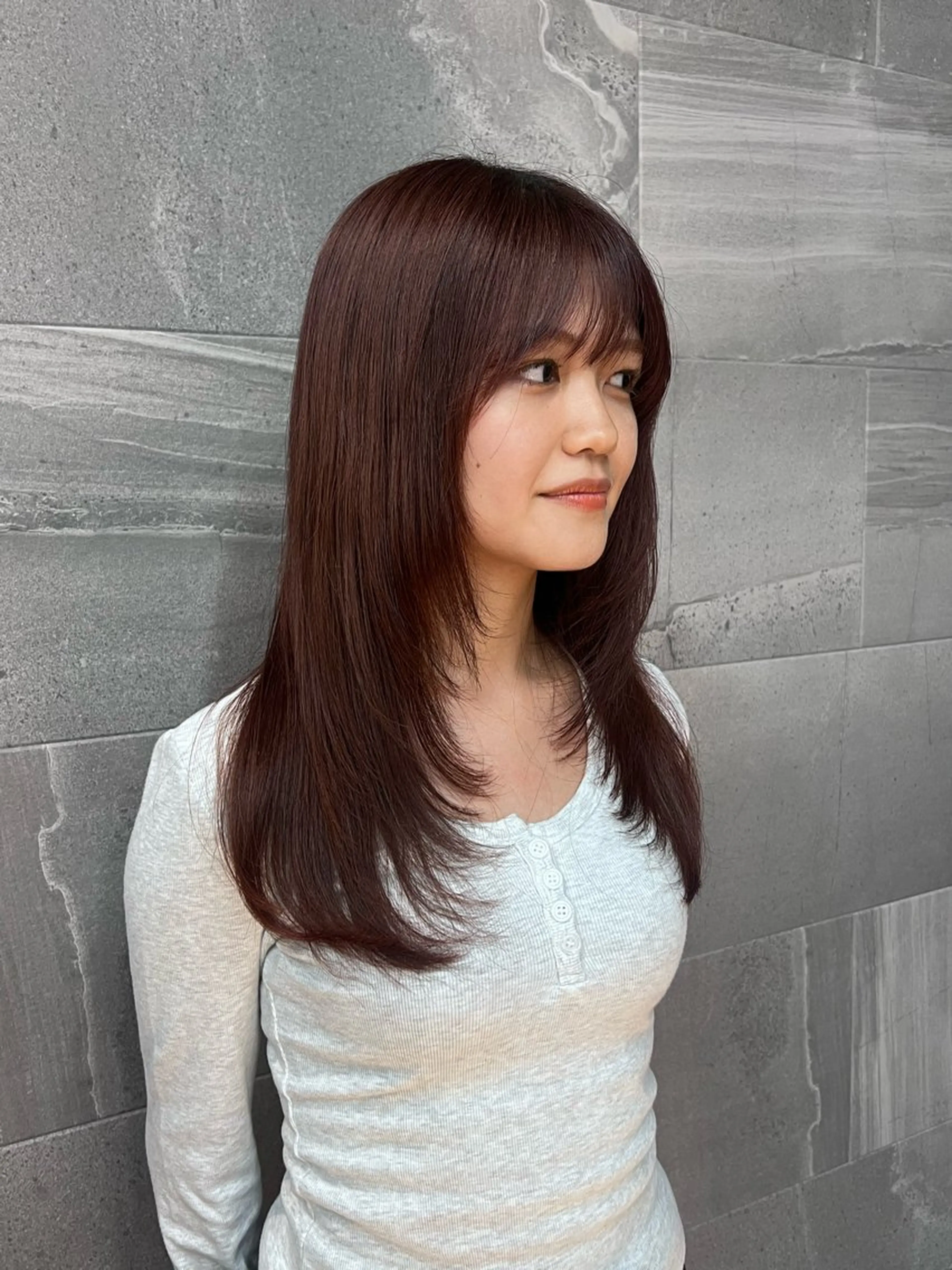 ミディアム カット トリートメント 山中 欧輔のヘアスタイル