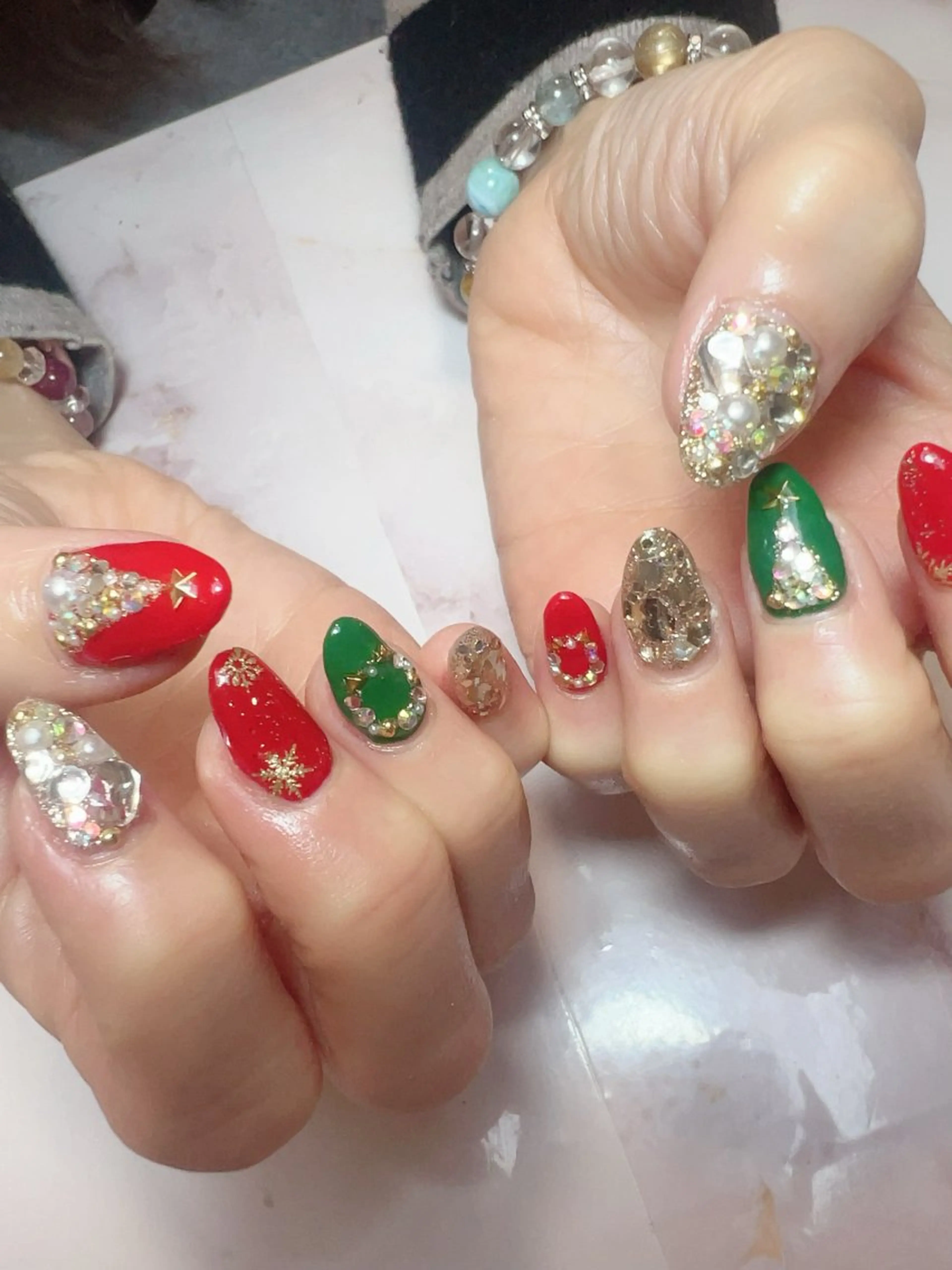 ネイル 冬ネイル クリスマス Garnet nailのネイルデザイン