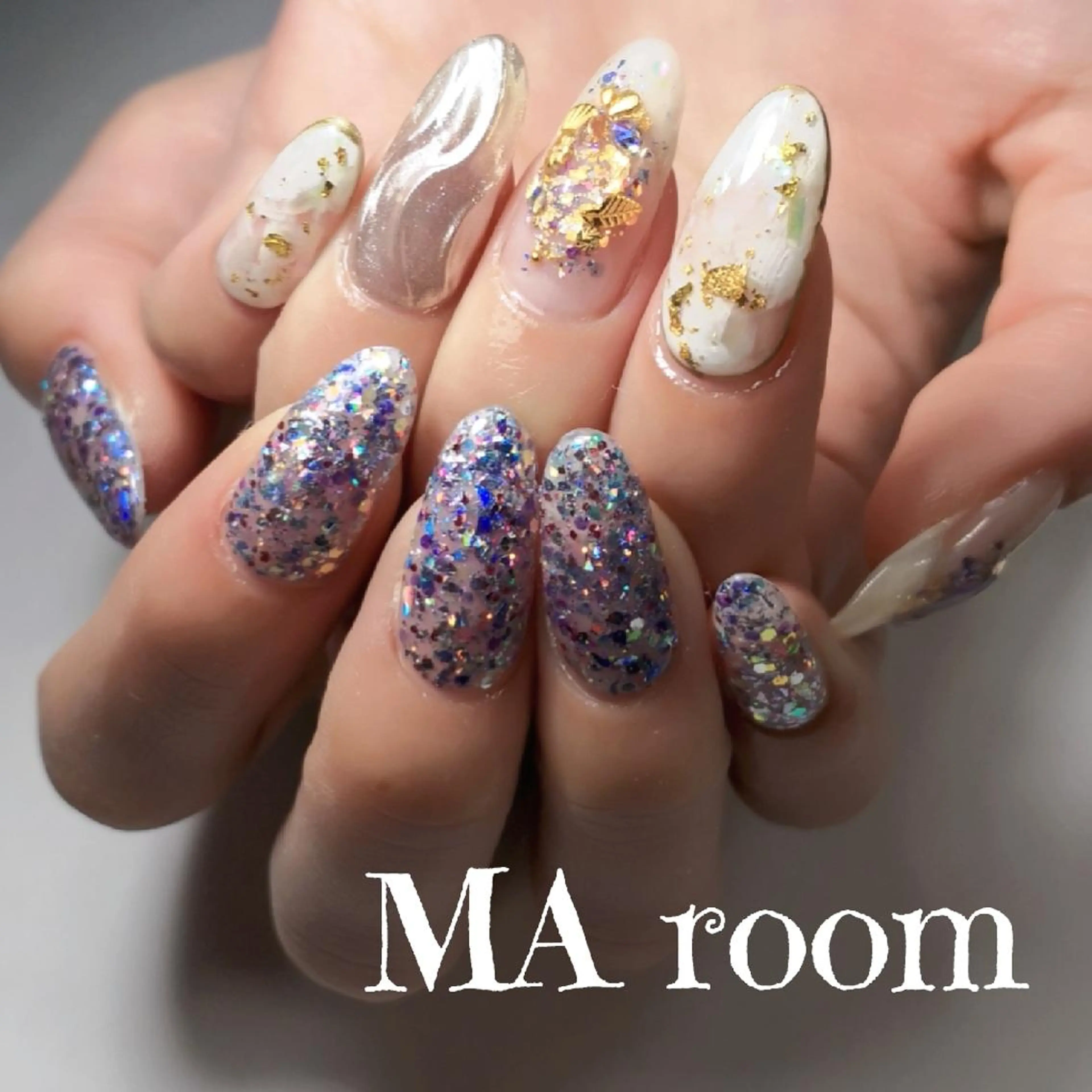 ロング ネイル &MERCI nail maoのネイルデザイン