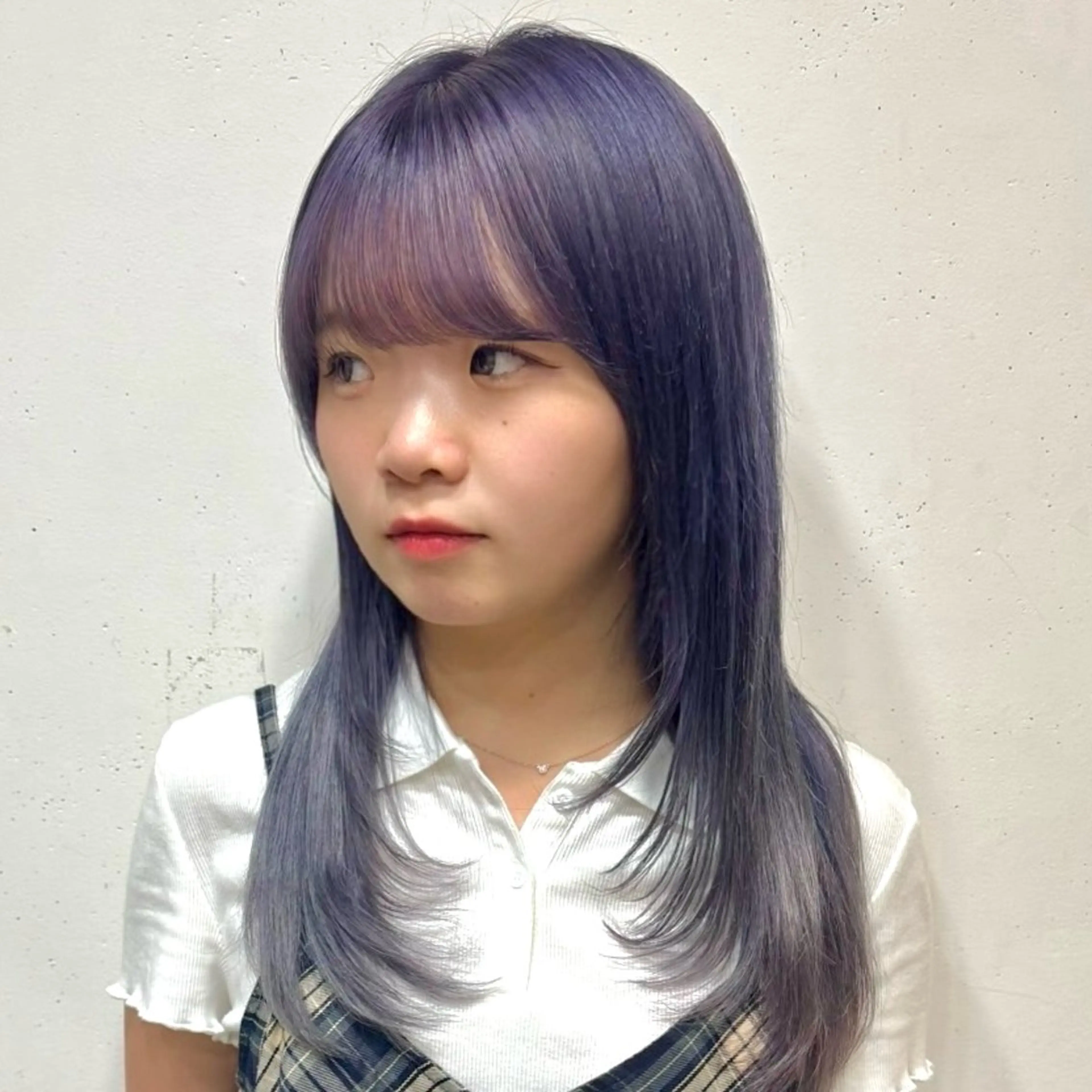 カラー カット ヘアカラー 横浜｜韓国レイヤー｜ 暖色カラー｜まなとのヘアスタイル