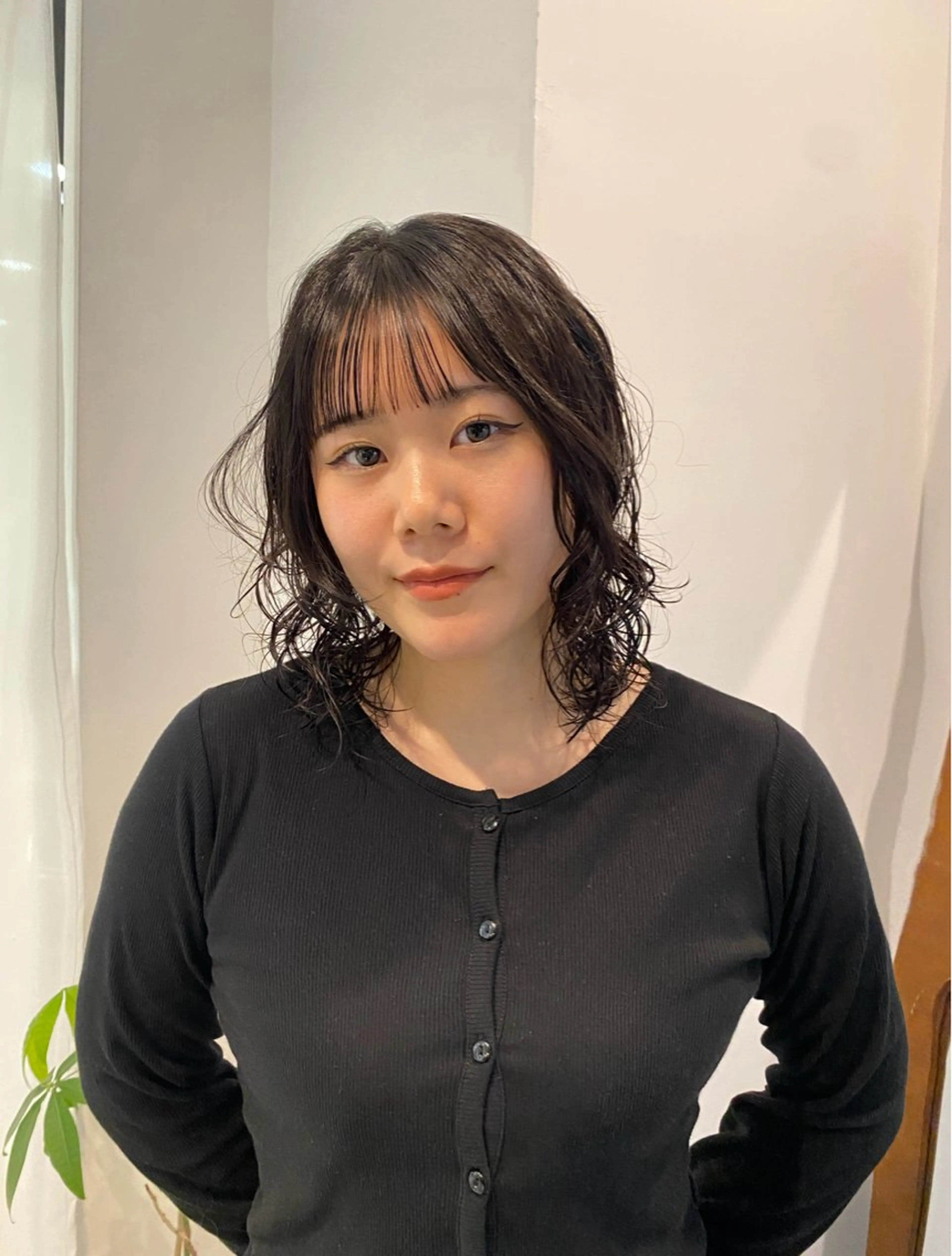 ミディアム パーマ ササキ モモカ🦙💫のヘアスタイル