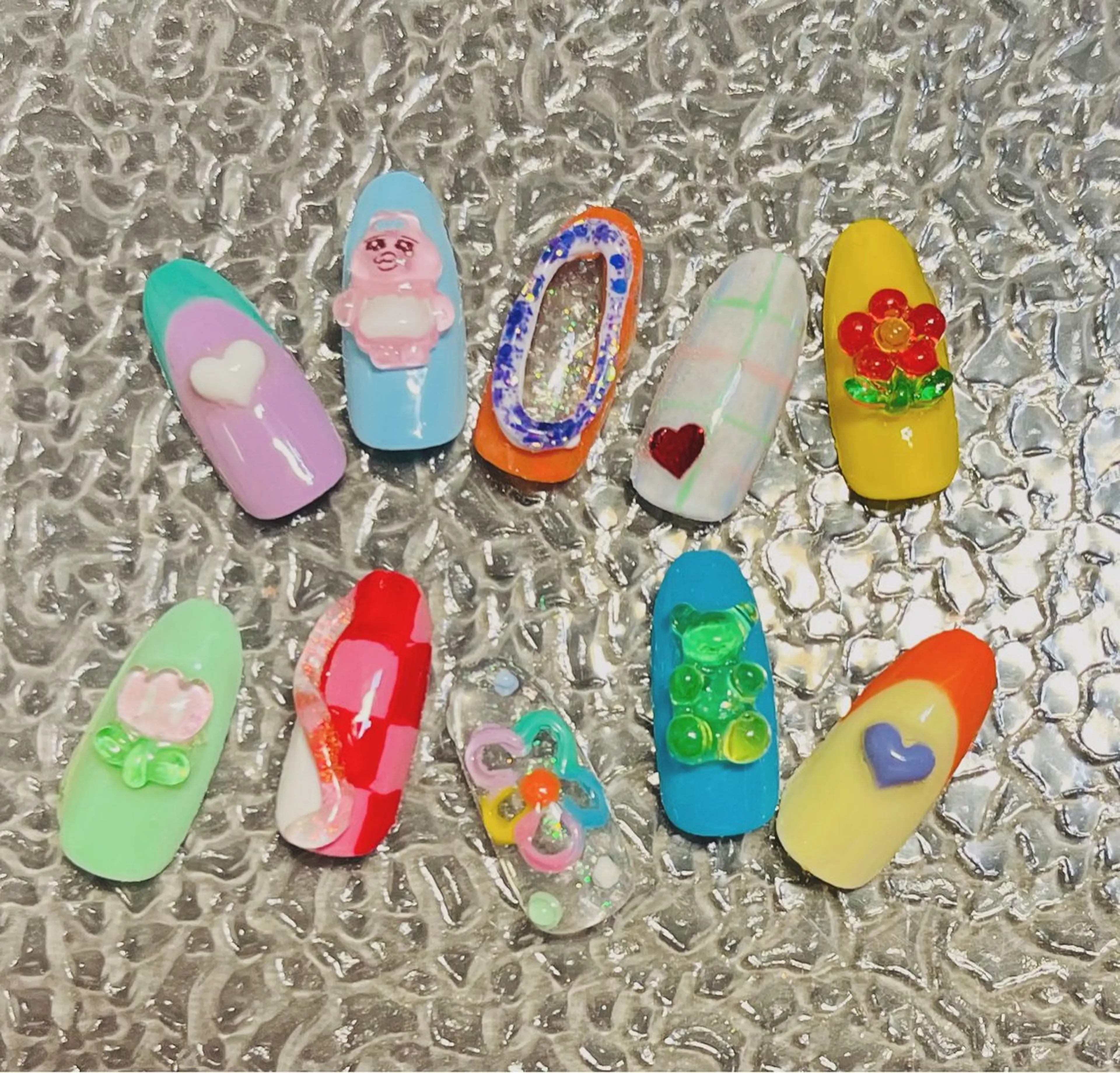 ネイル 持ち込み 春ネイル ベテランネイル cnc  nailのネイルデザイン