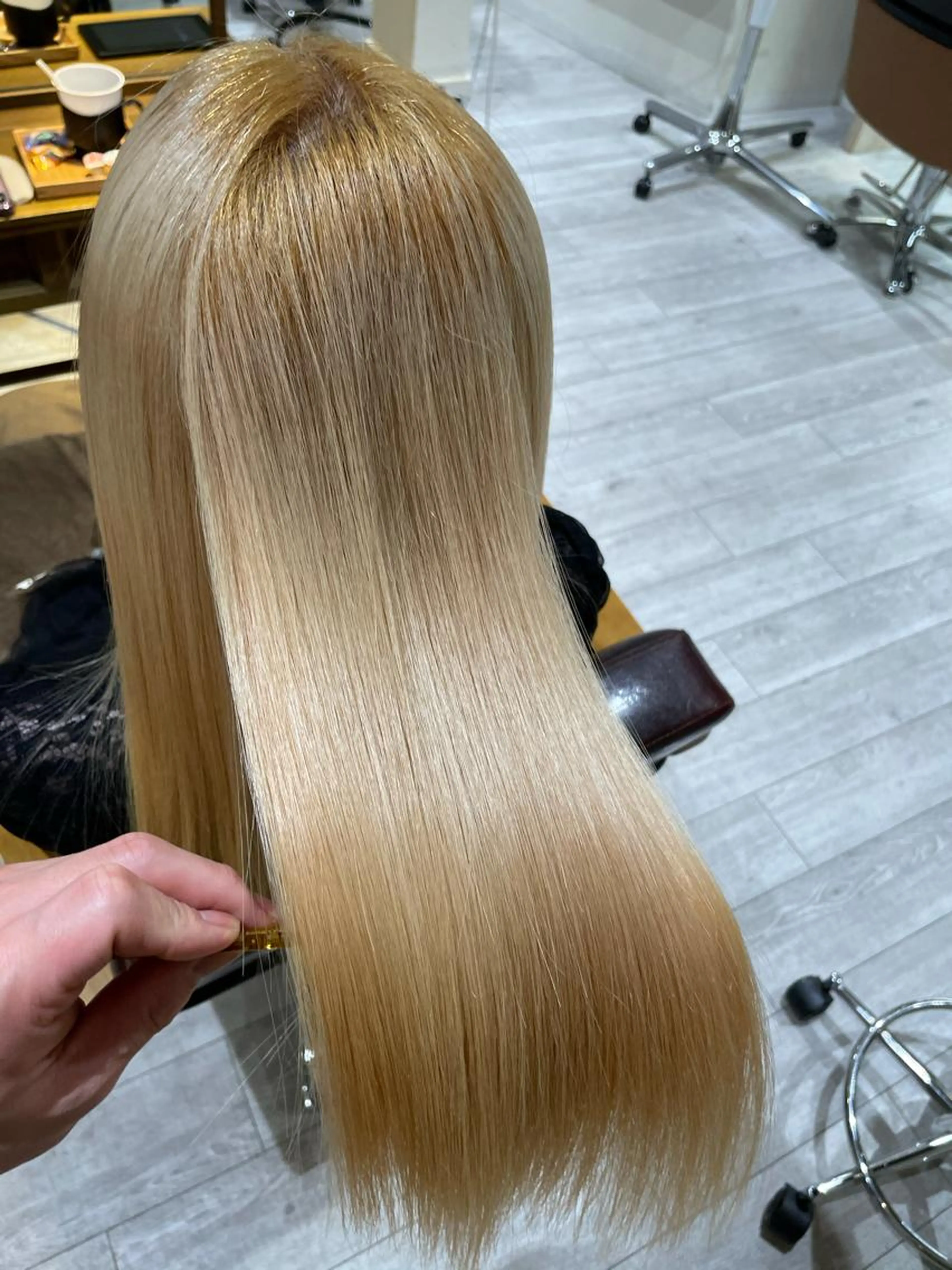 髪質改善酸熱トリートメントの写真