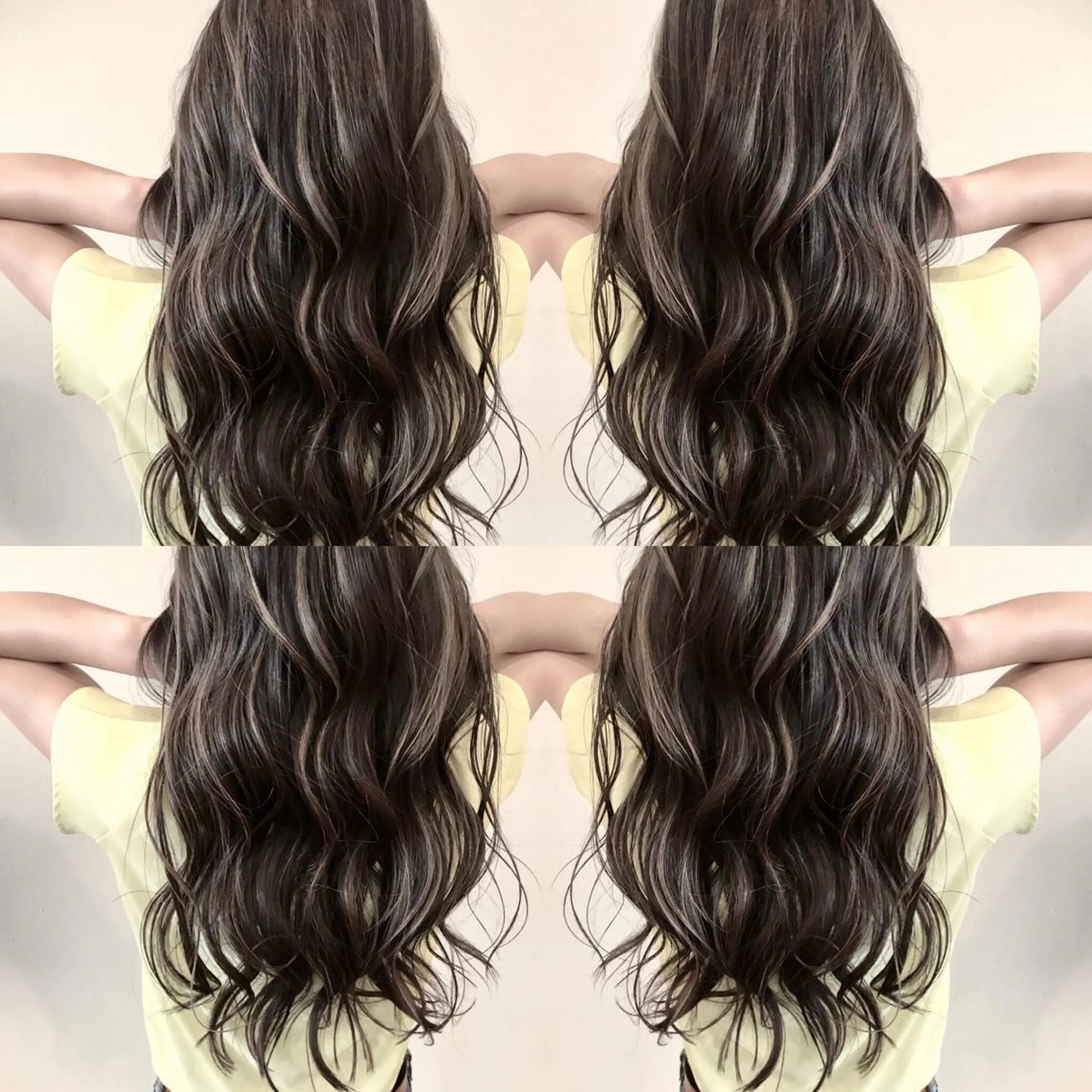 ロング カラー ハイライトカラー シルバー ハイライト Hair make VERDA所属・VERDA KENのヘアスタイル