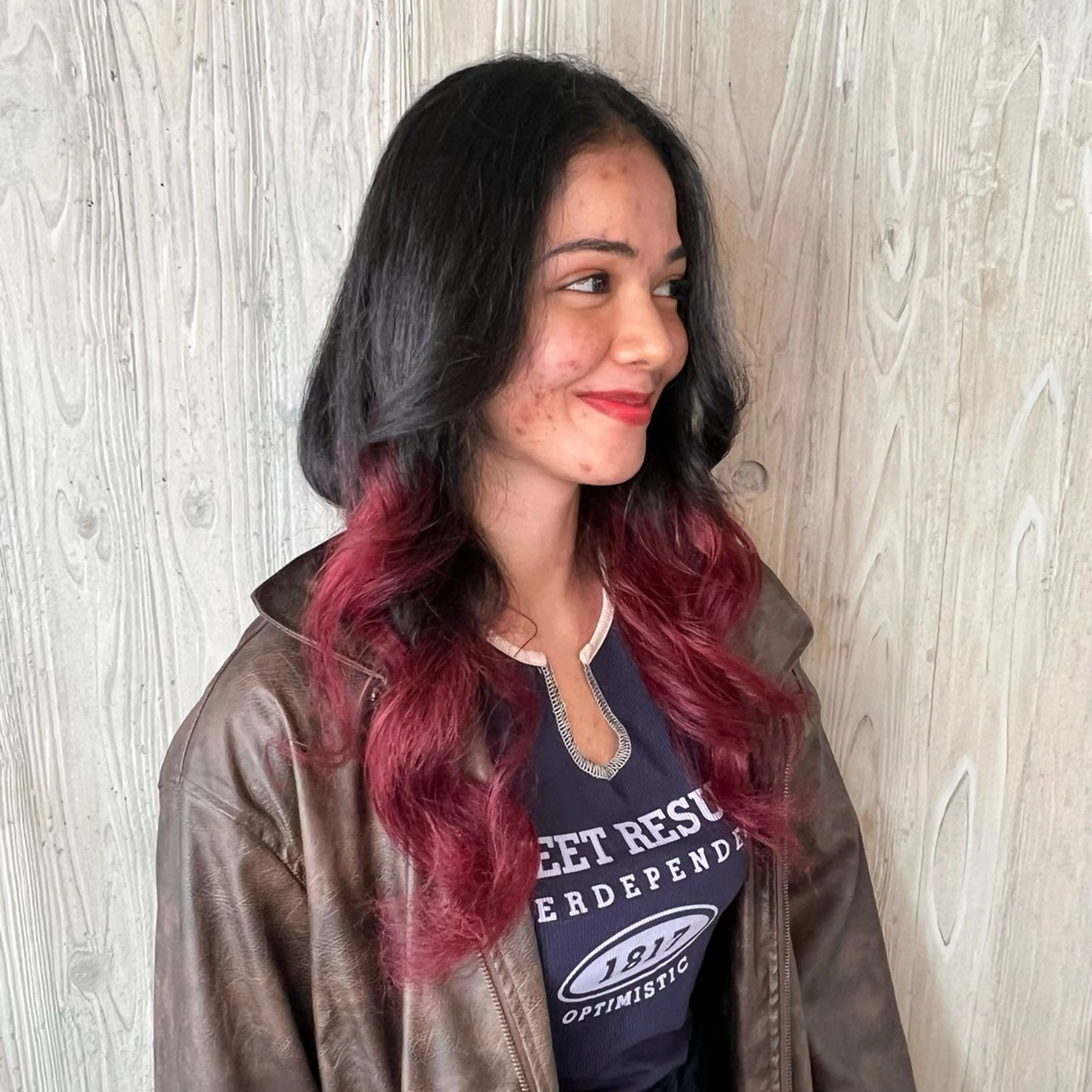 ロング カット ヘアカラー トリートメント オオバヤシ マホのヘアスタイル