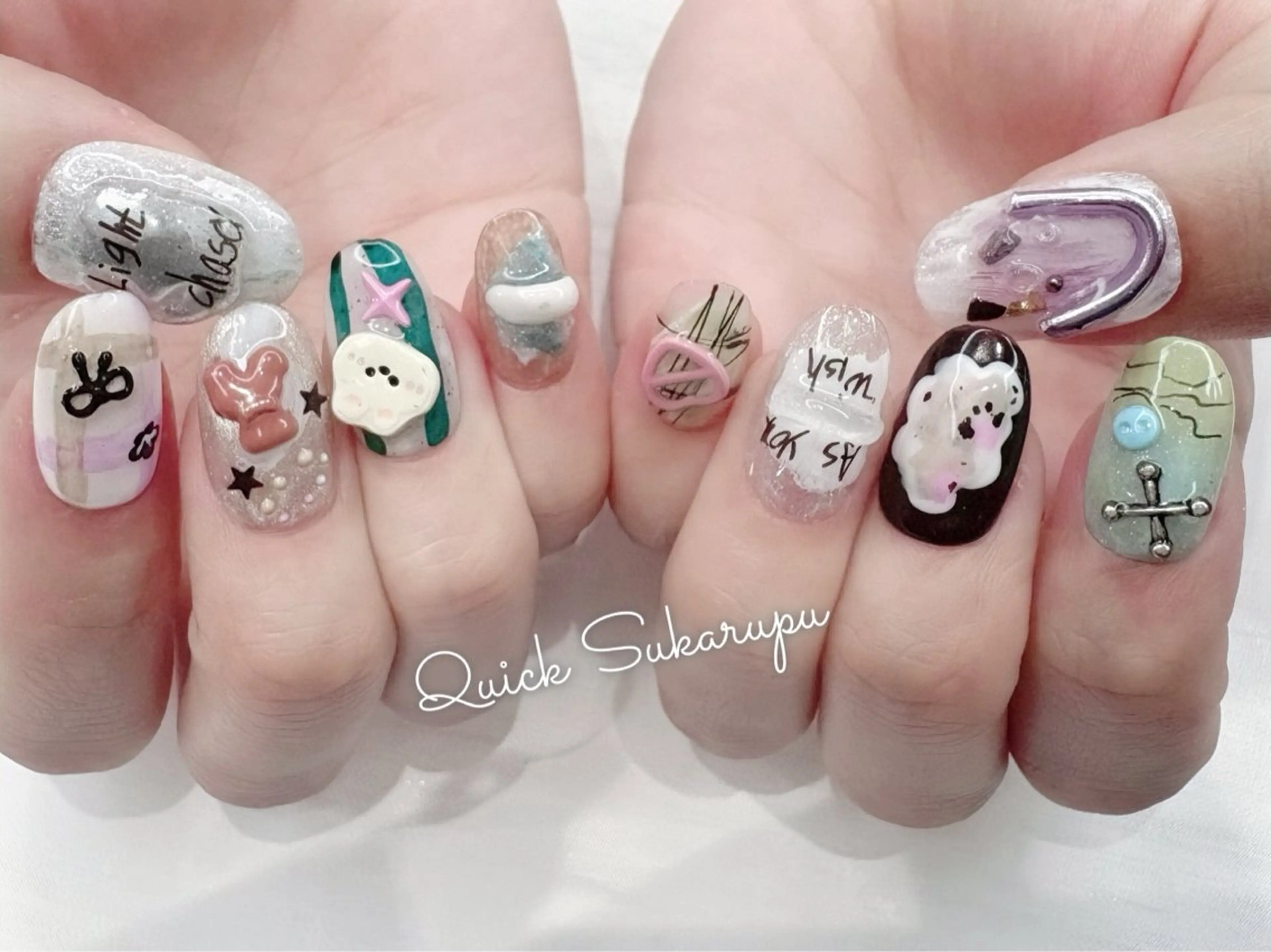 (オフなし)【時短施術】日本初Quick Sukarupu <デザイナー作品>ニュアンスコース¥5480の写真