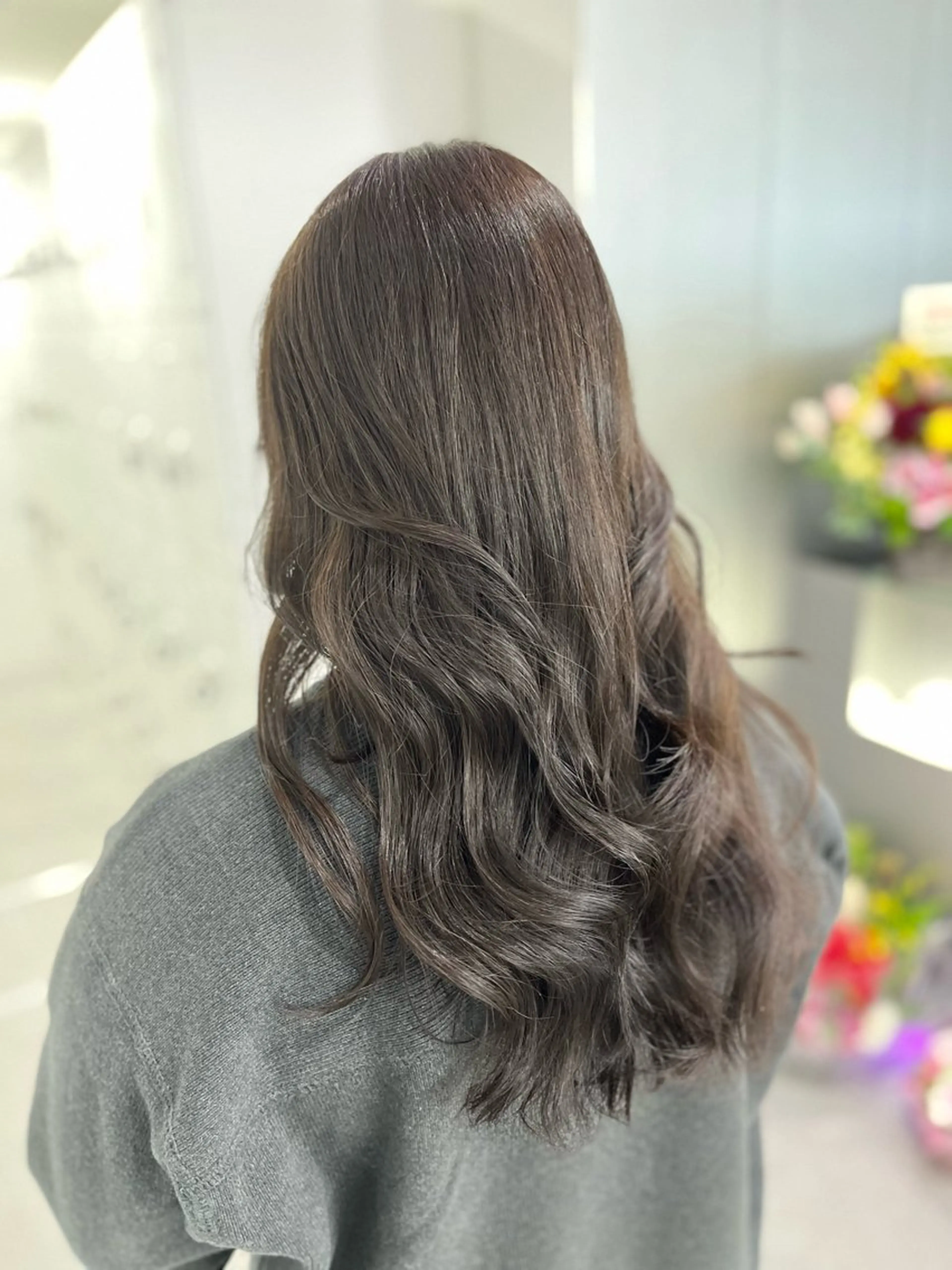 セミロング カラー 透明感カラー カット ヘアカラー トリートメント ヘッドスパ ヘアセット 縮毛矯正/ハイトーン /パーマ/せき🧸のヘアスタイル