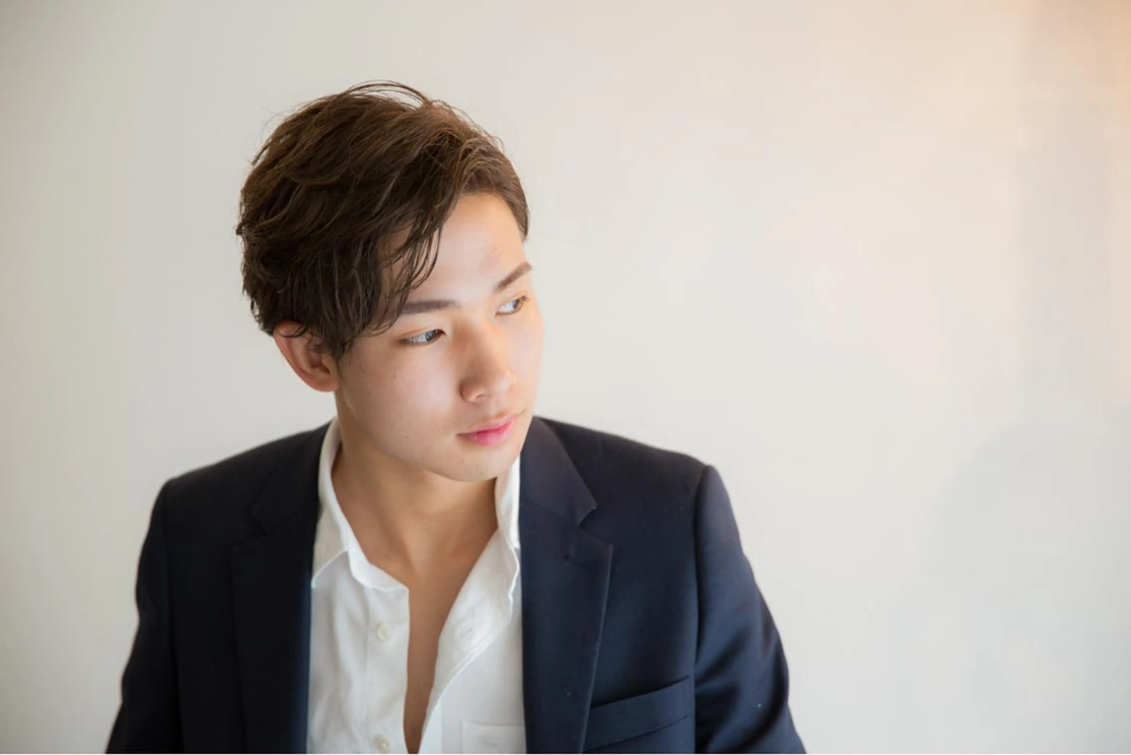 ショート パーマ メンズ カット パーマ トリートメント 渋谷宮益坂 omoのヘアスタイル