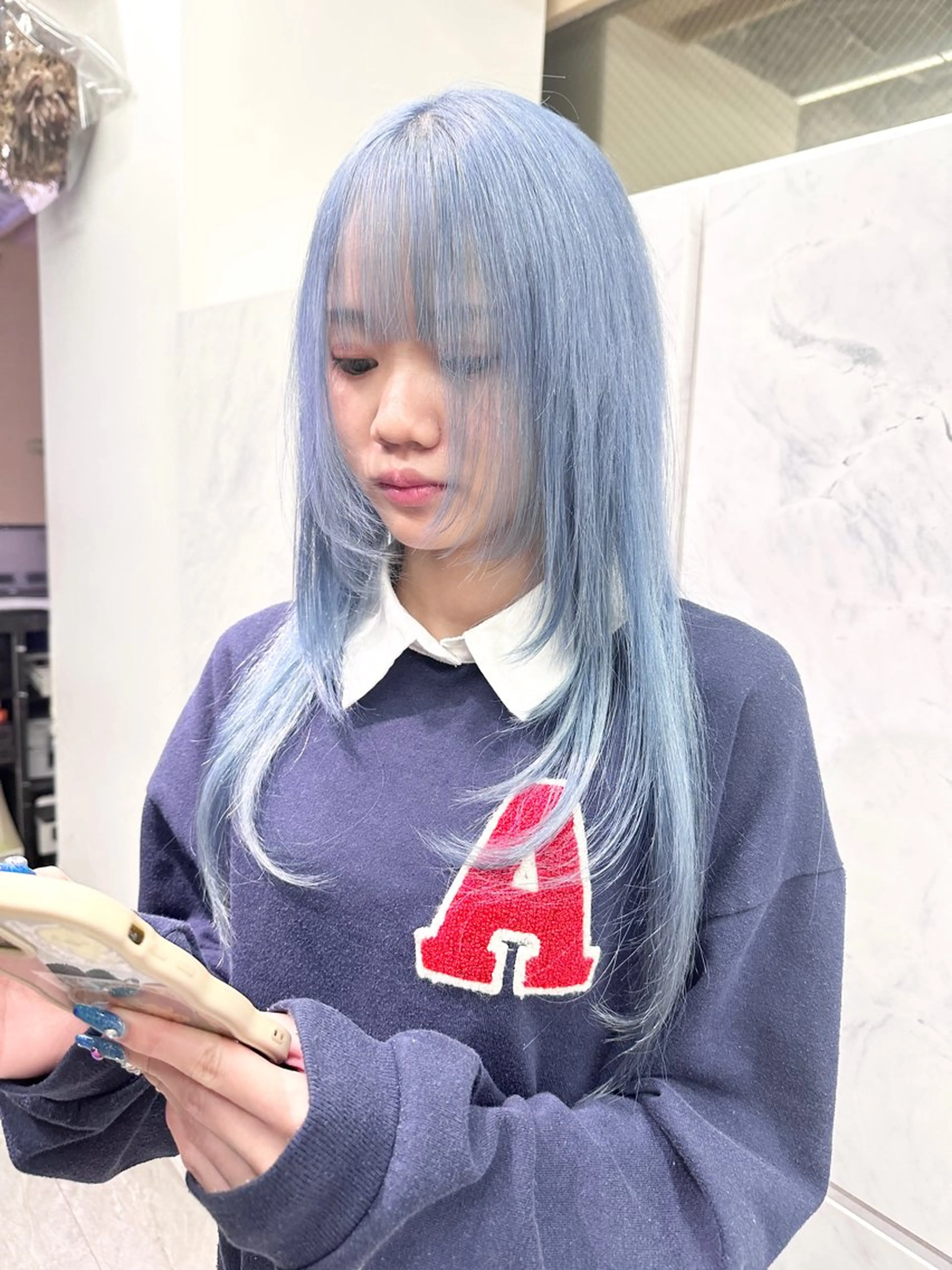 ショート カラー ベージュカラー ブリーチ 抜きっぱなしブロンド ブロンド デザインカラー ヘアカラー トリートメント ❄️💛エクステ ブリーチ❄️yukiのヘアスタイル