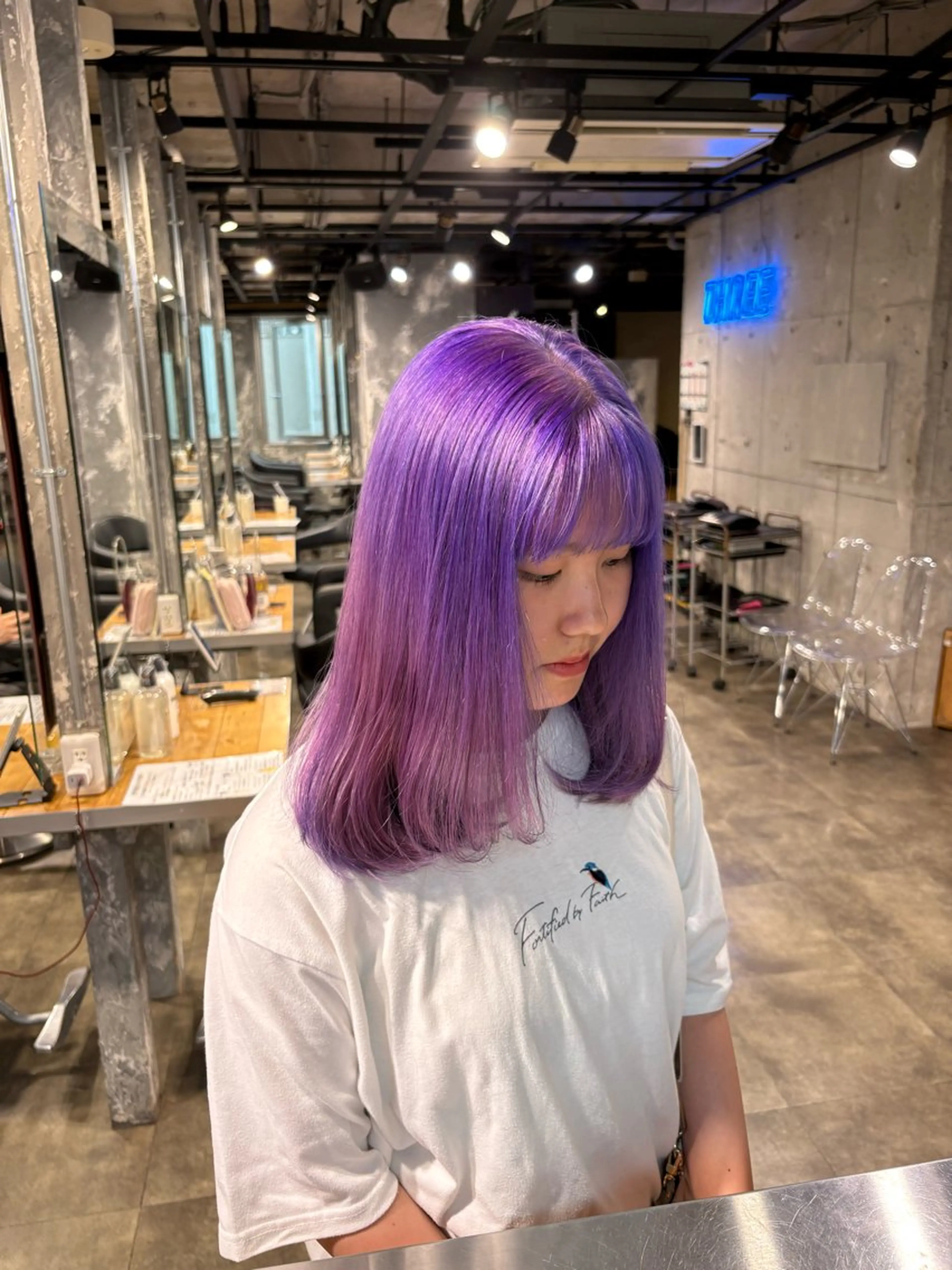 ロング カラー ヘアカラー ハイトーン 横浜💞ミオのヘアスタイル