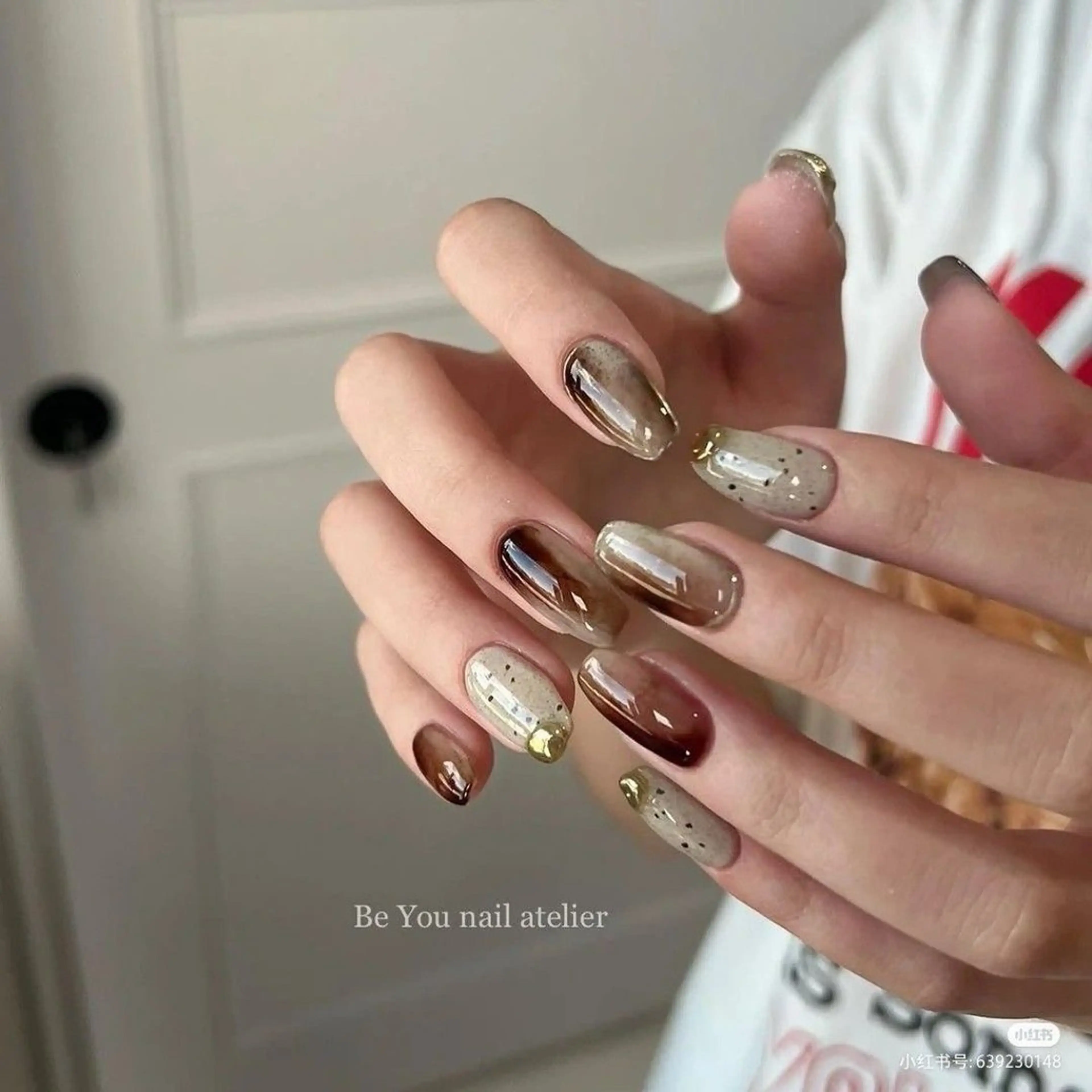 ネイル 韓国ネイル 持ち込み ニュアンスネイル ネイルチップ 冬ネイル LISA ANA.CHUOのネイルデザイン