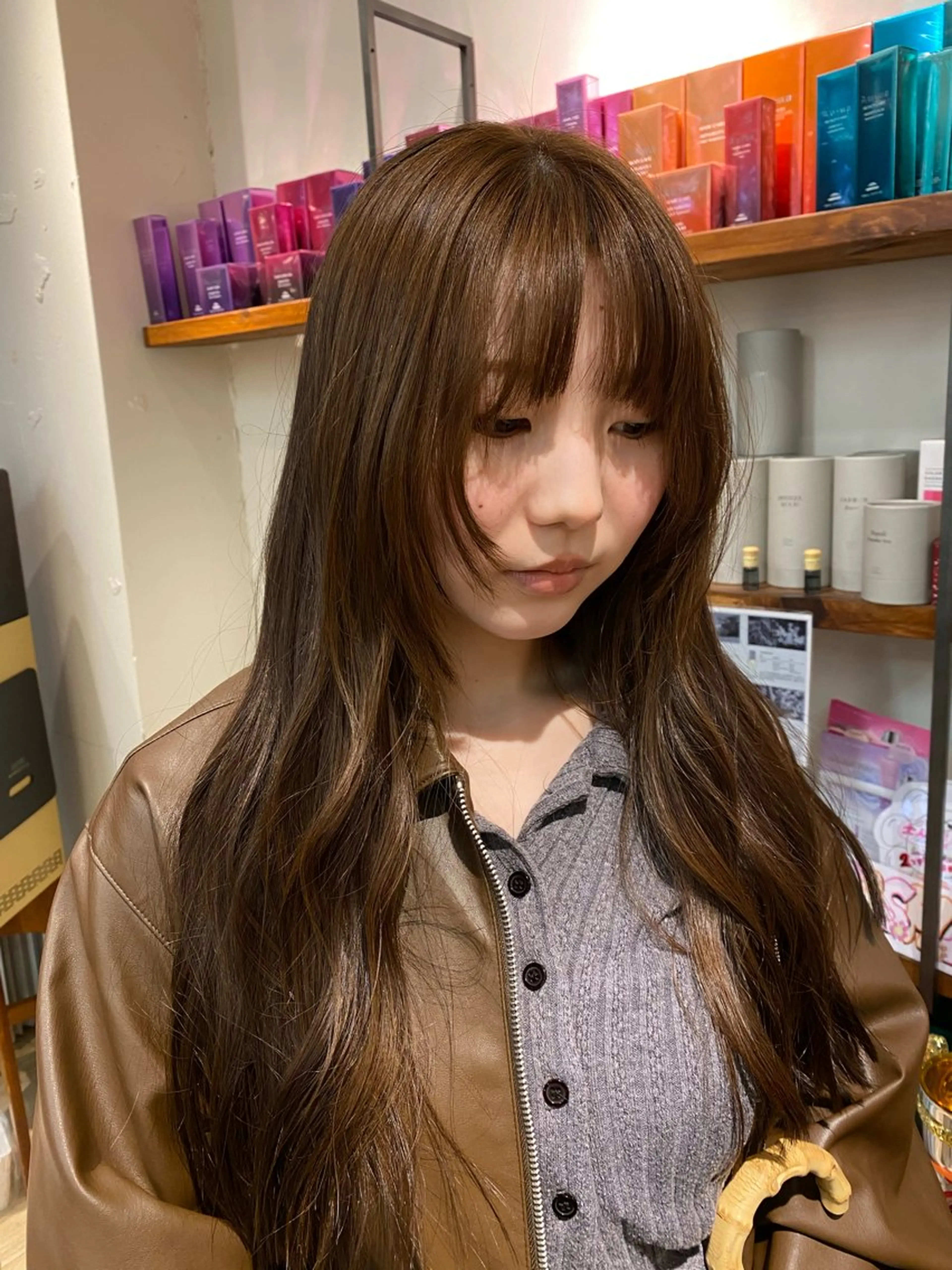 ロング カラー ヘアカラー ナチュラルヘア🫧 ナナミのヘアスタイル