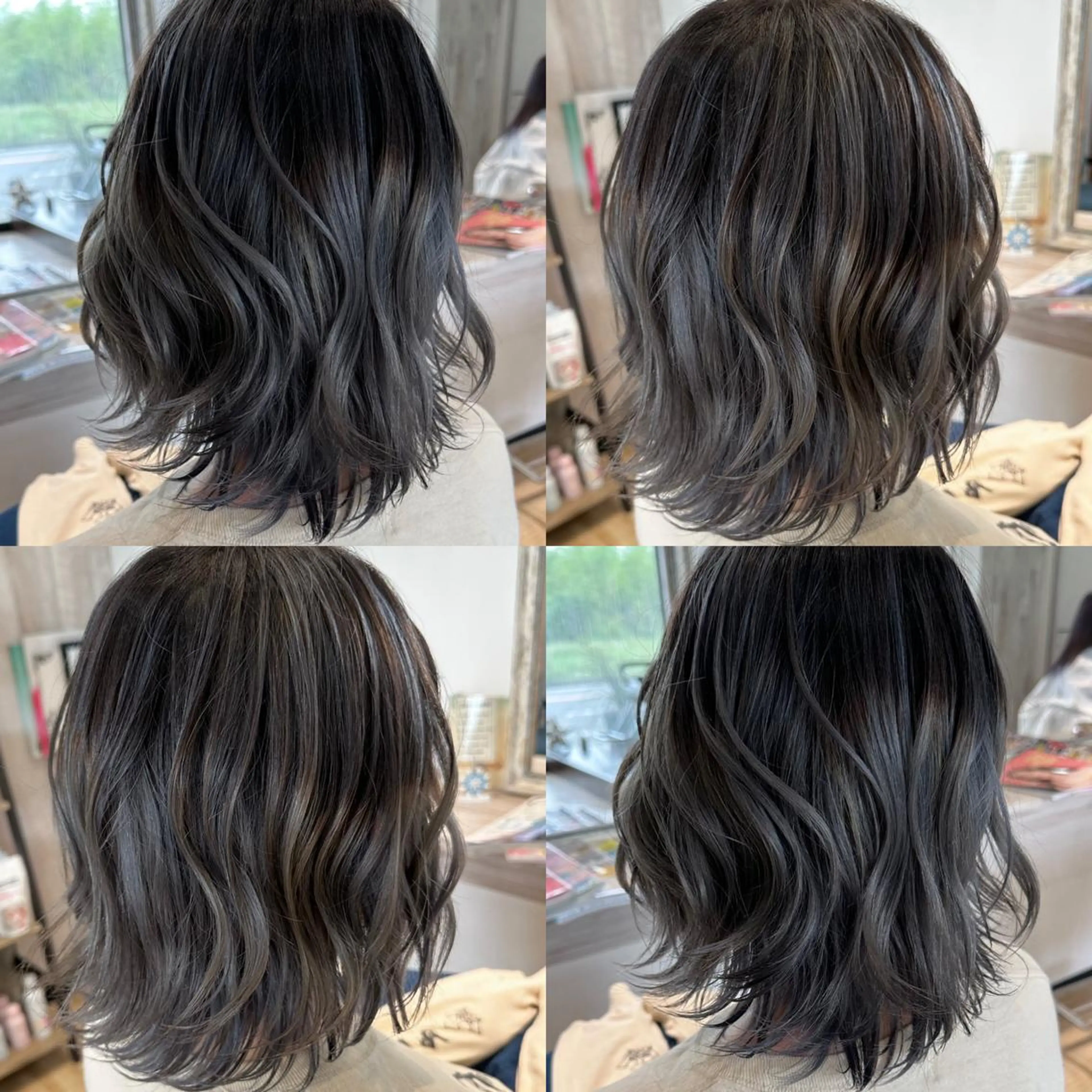 ミディアム カラー バレイヤージュ レイヤーカット Atelier所属・Atelier 大内のヘアスタイル