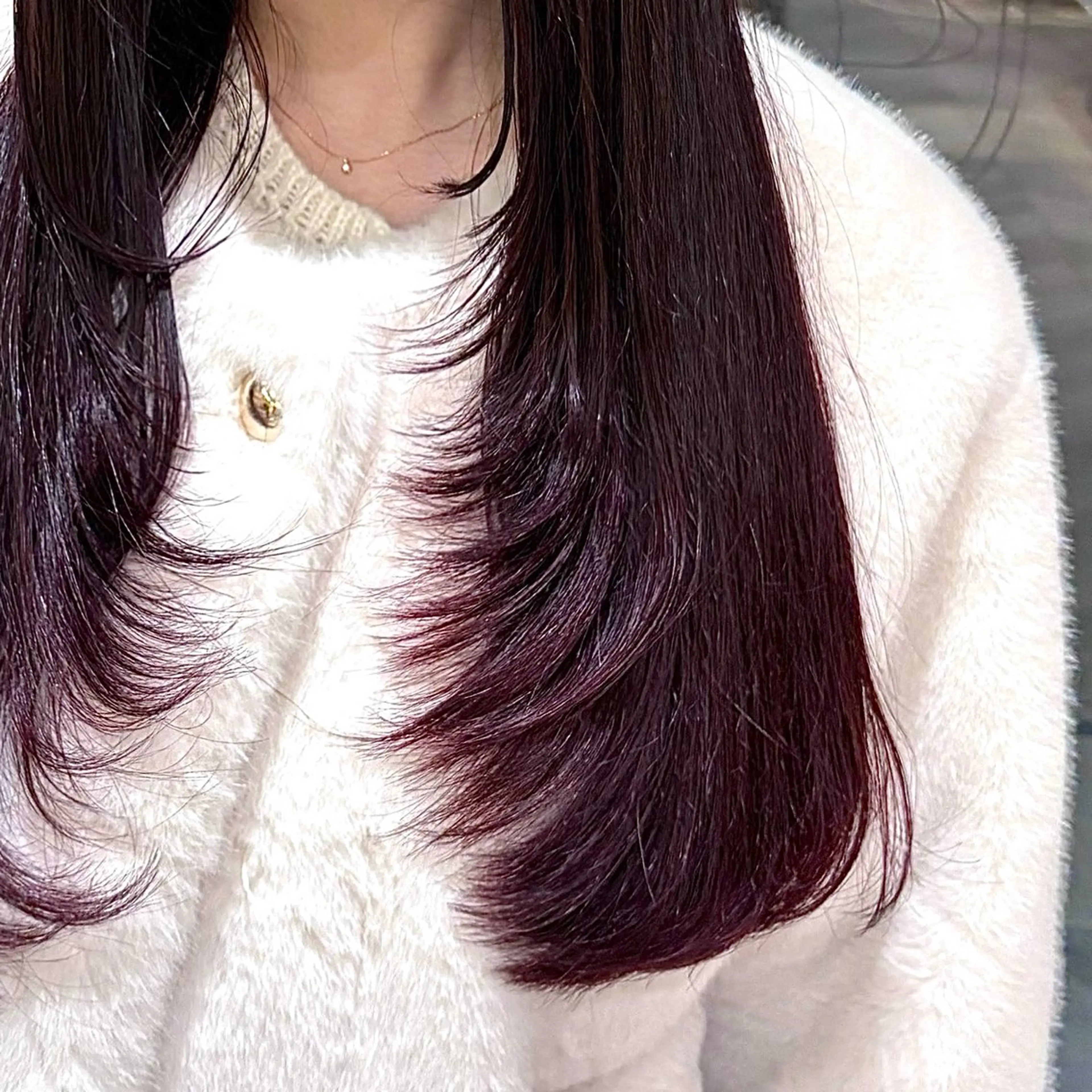 ロング カラー カット 🇰🇷韓国スタイル /束間まつげ🎀ミキのヘアスタイル