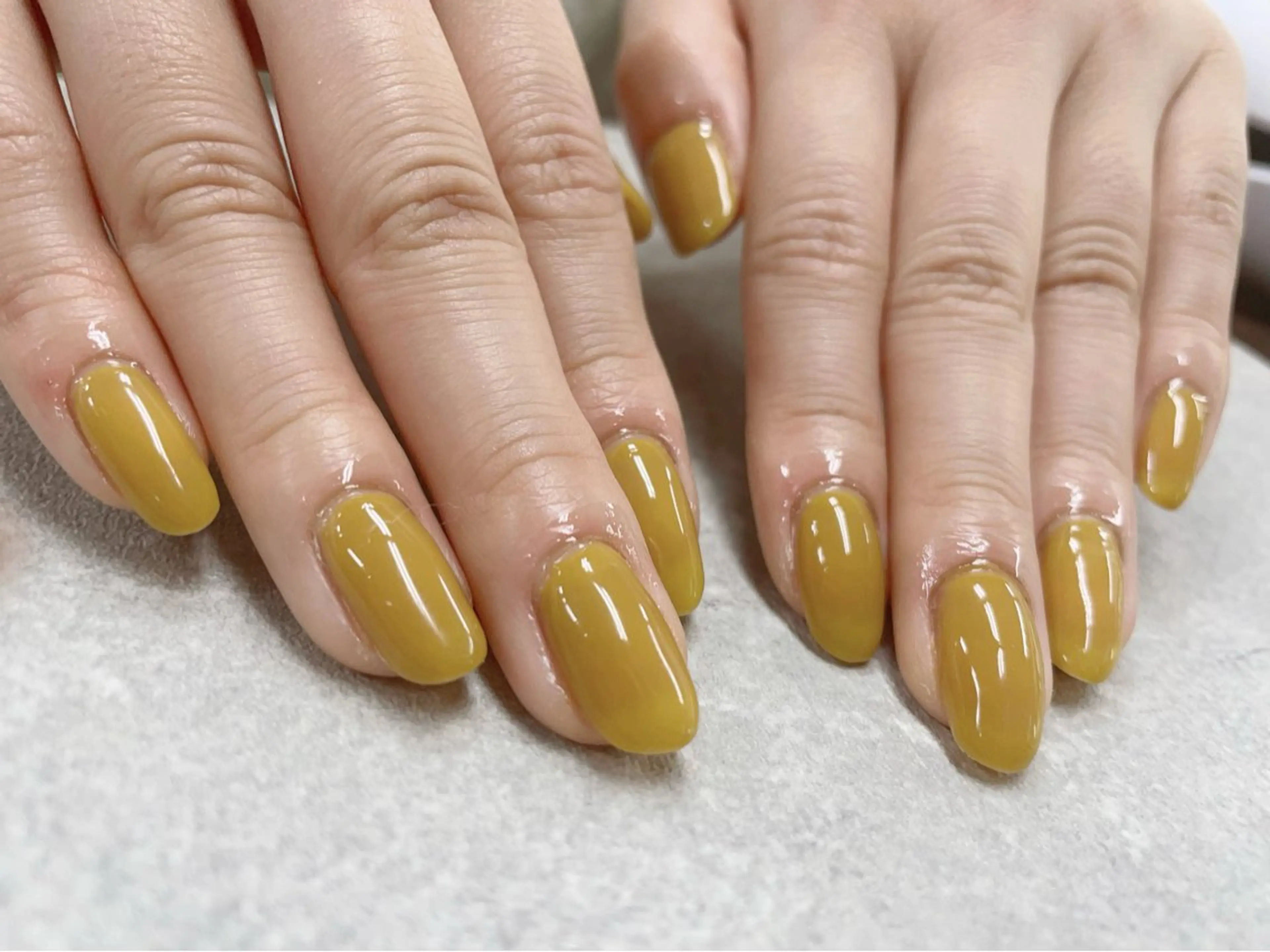 ネイル ワンカラーネイル clear yayoiのネイルデザイン